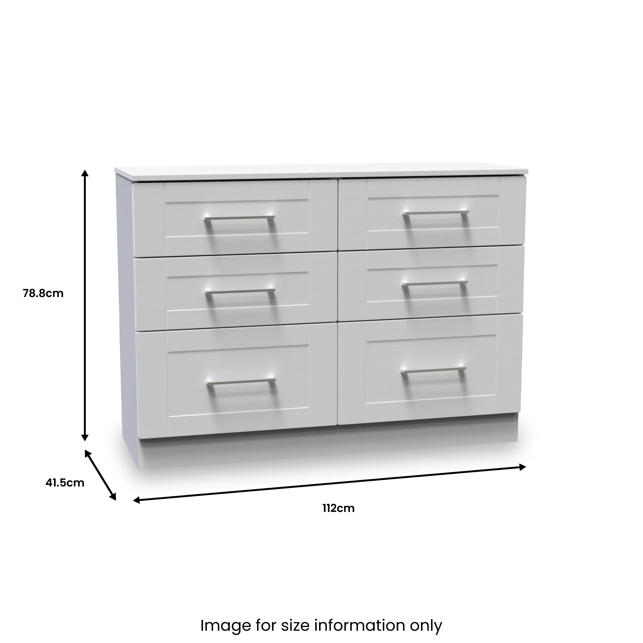 Bellamy 6 Drawer Wide Chest - Image 9