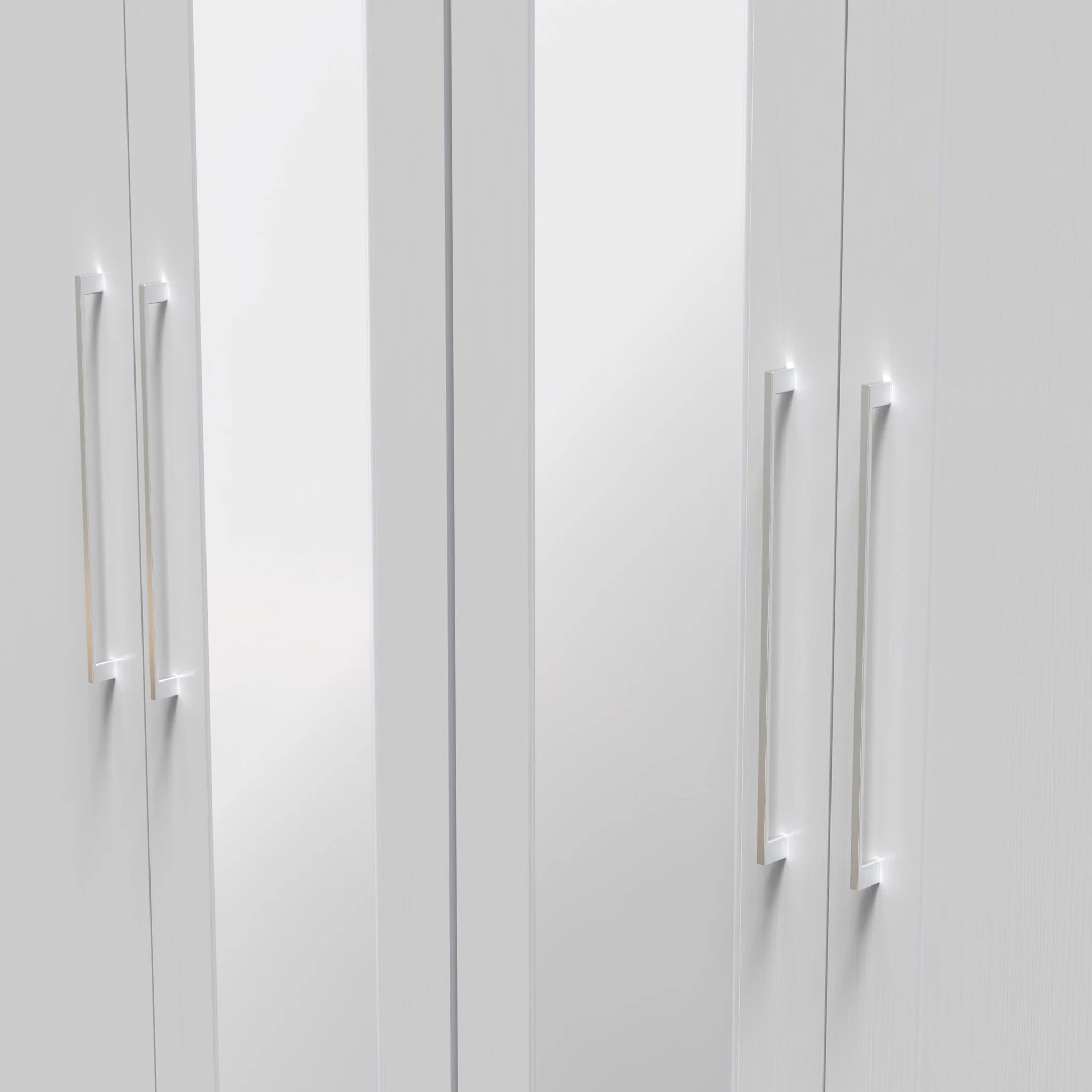Bellamy Tall 4 Door 2 Central Mirrored Wardrobe - Image 10