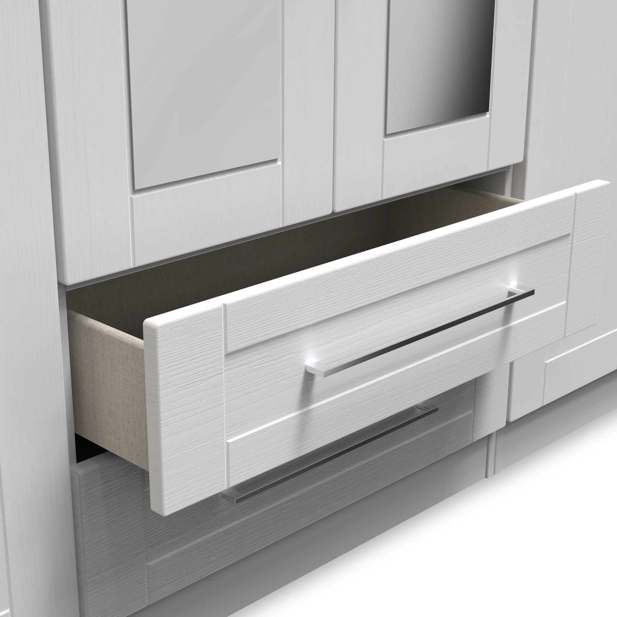 Bellamy Tall 6 Door 2 Drawer with Mirrors Wardrobe - Image 14