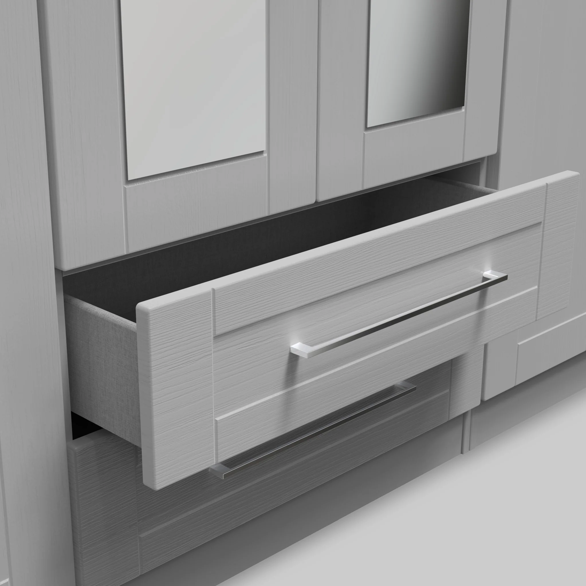 Bellamy Tall 6 Door 2 Drawer with Mirrors Wardrobe - Image 8