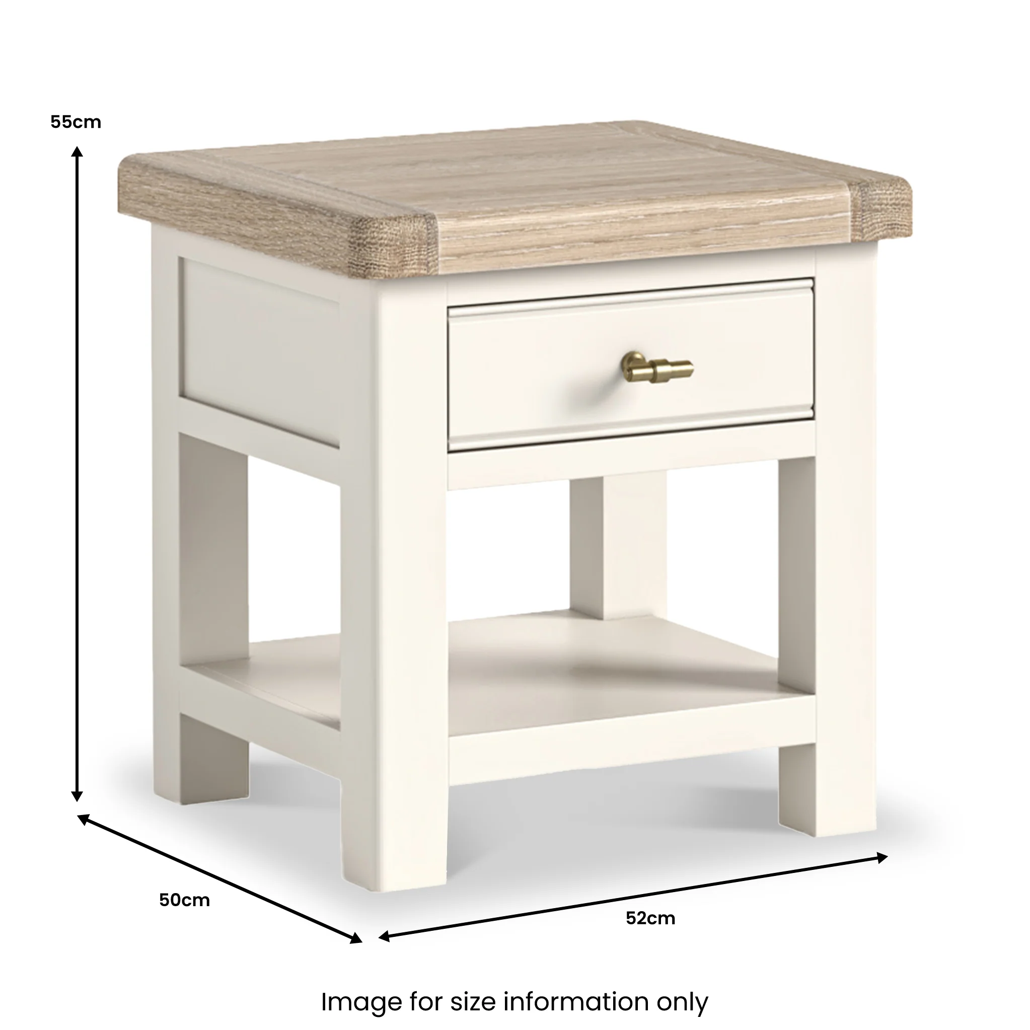 Belmont 1 Drawer Lamp Table - Image 5