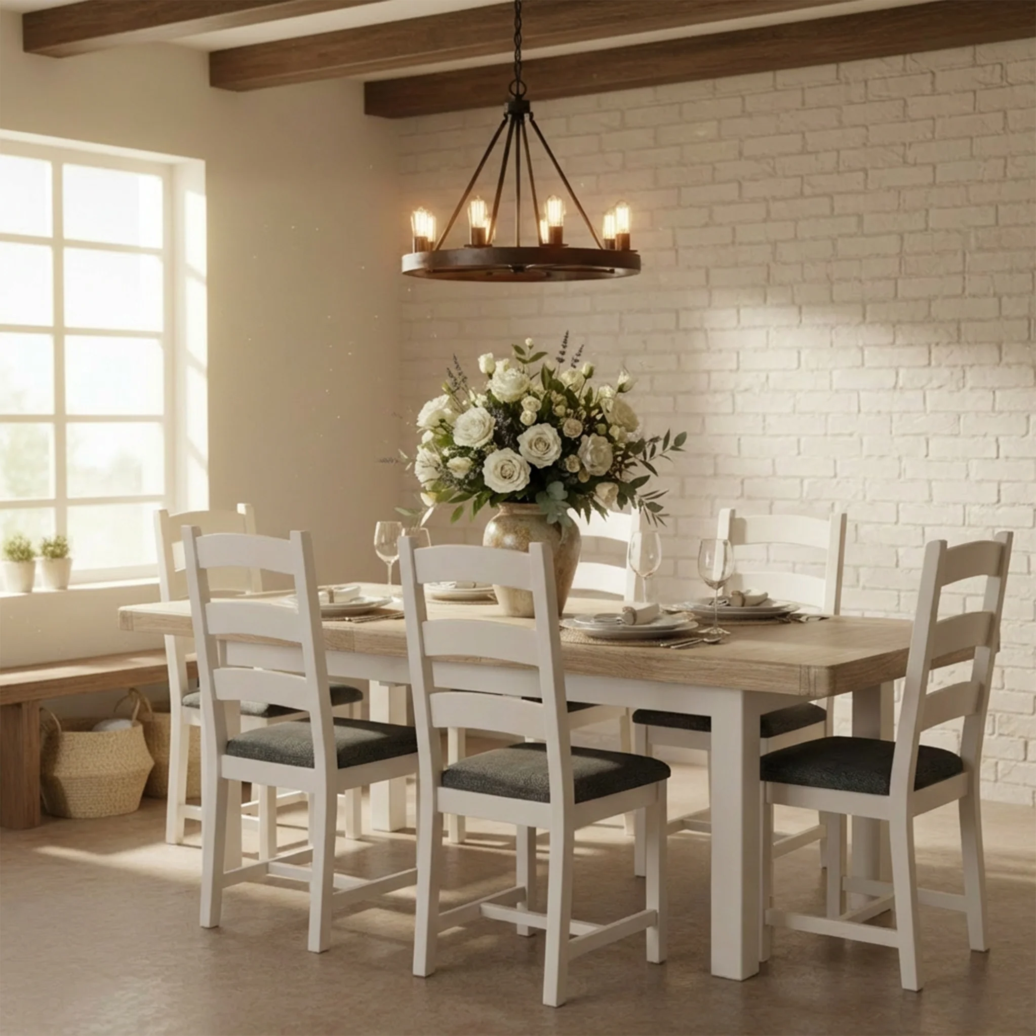 Belmont 140-185cm Extendable Dining Table - Image 2