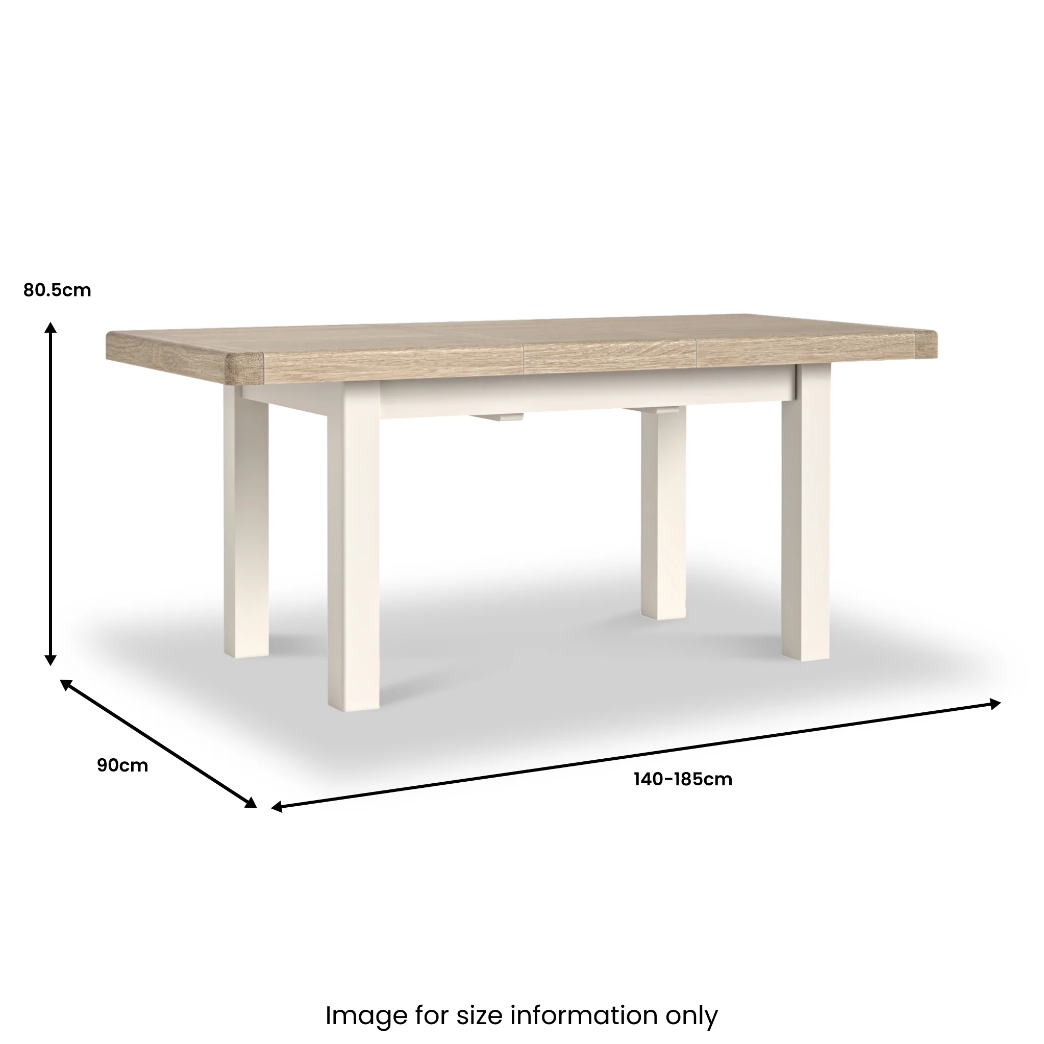 Belmont 140-185cm Extendable Dining Table - Image 3