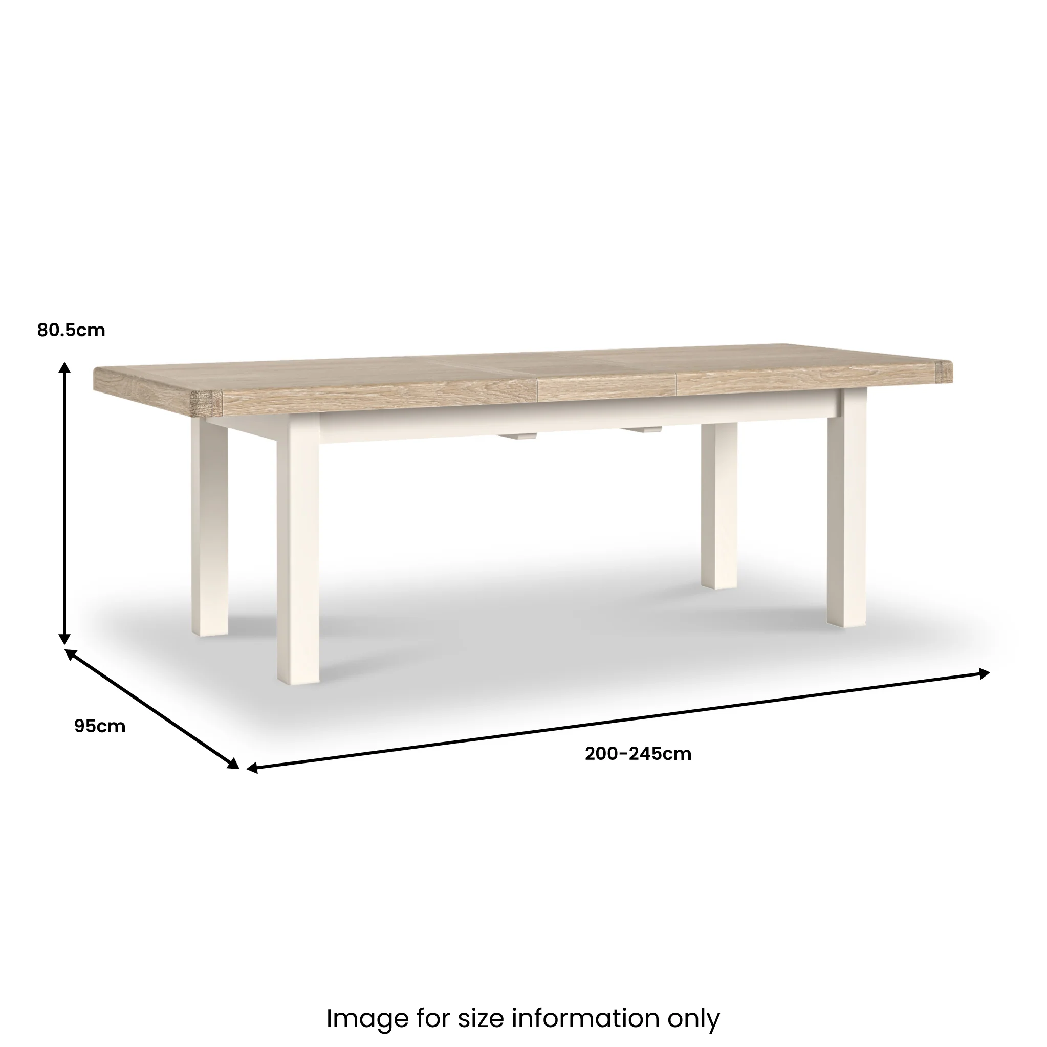 Belmont 200-245cm Extendable Dining Table - Image 4