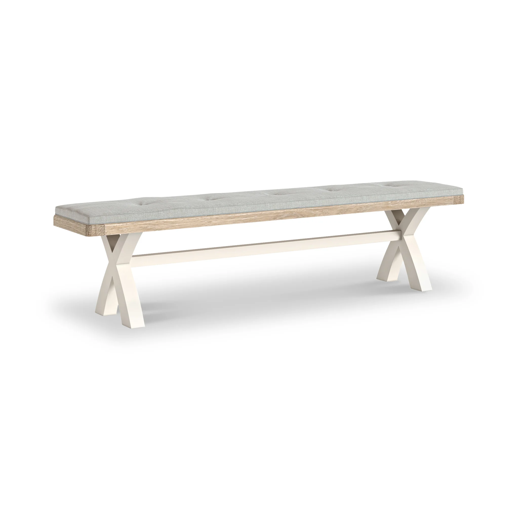 Belmont Cross Leg Dining Bench - Image 3