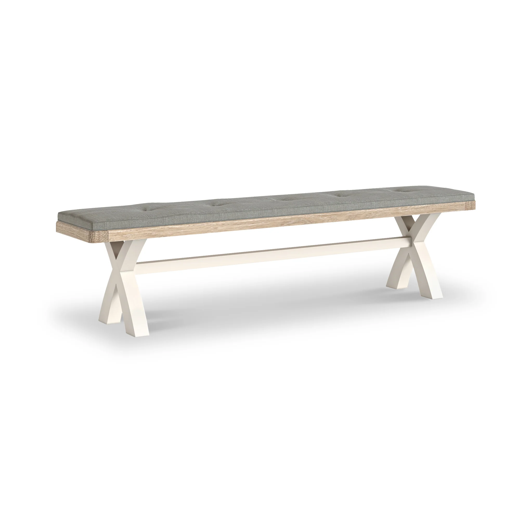 Belmont Cross Leg Dining Bench - Image 7