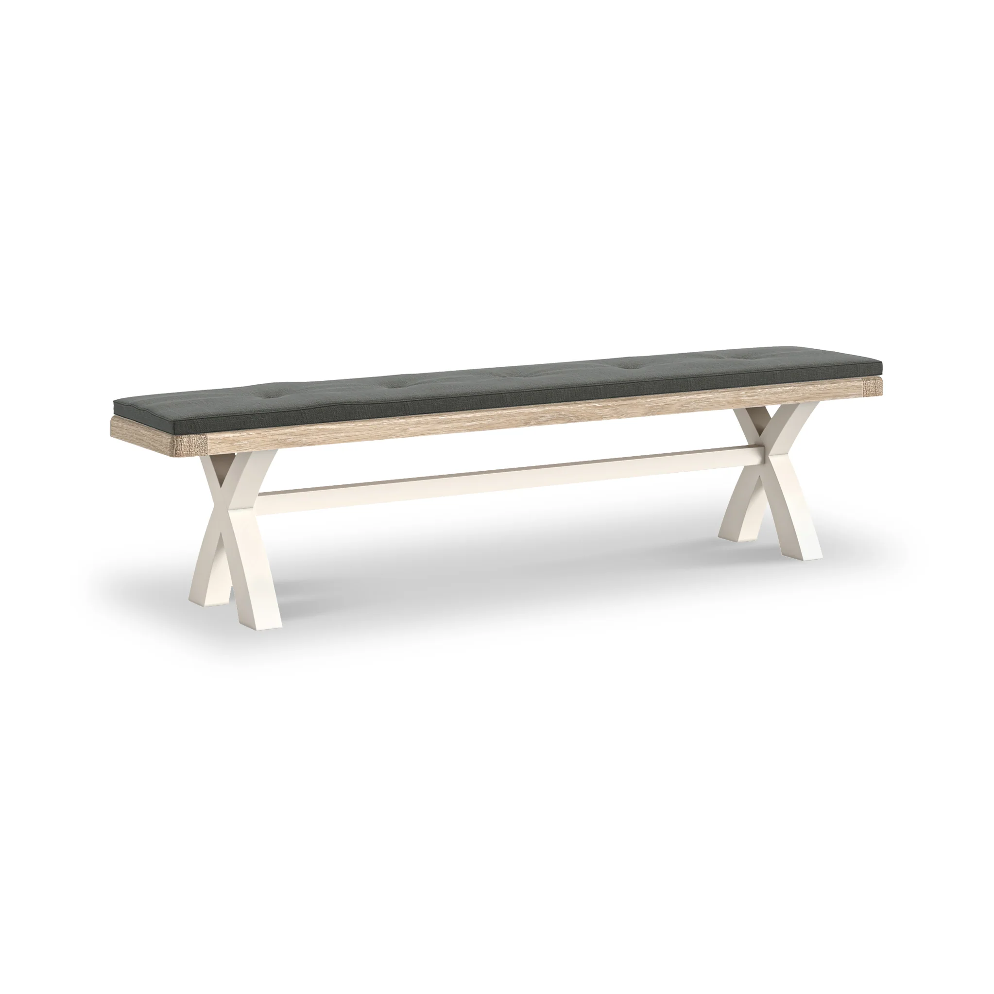 Belmont Cross Leg Dining Bench - Image 9