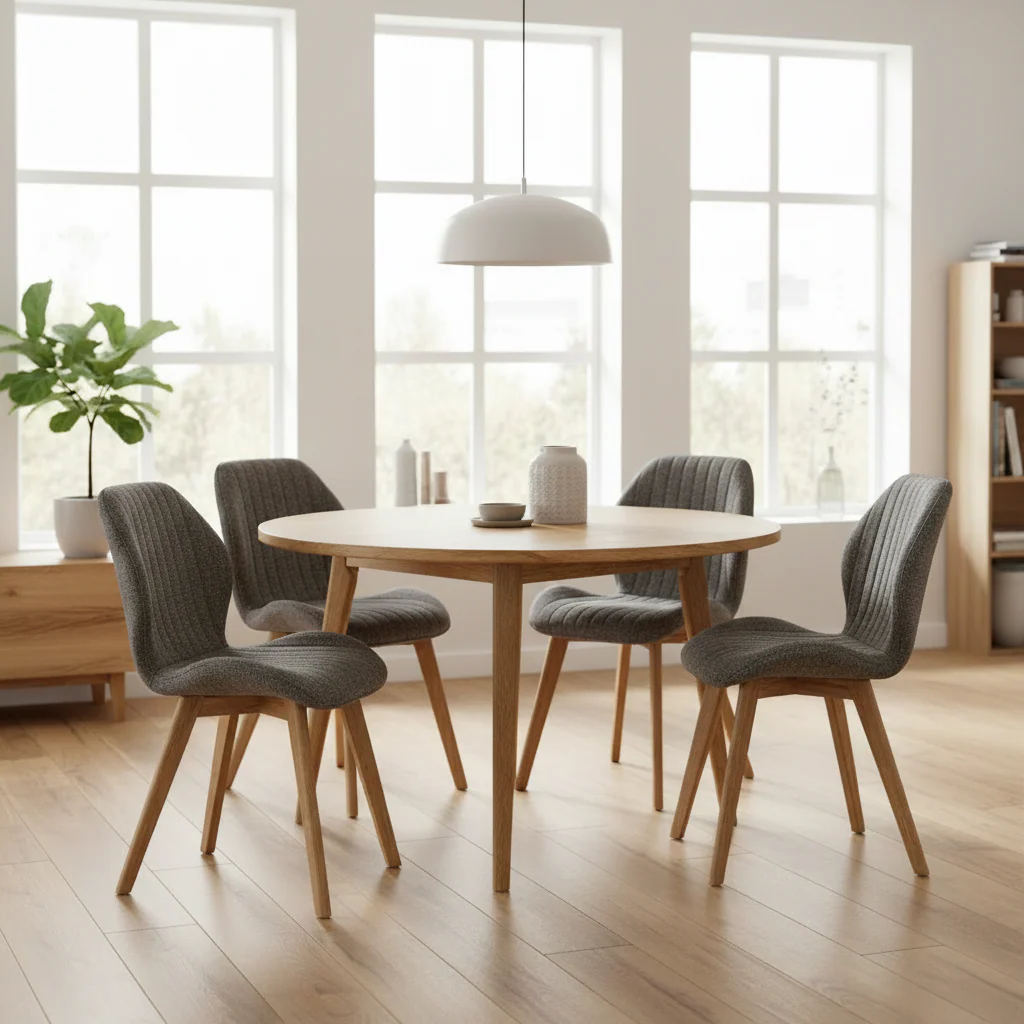 Belrose Textured Fabric Dining Chair - Image 5