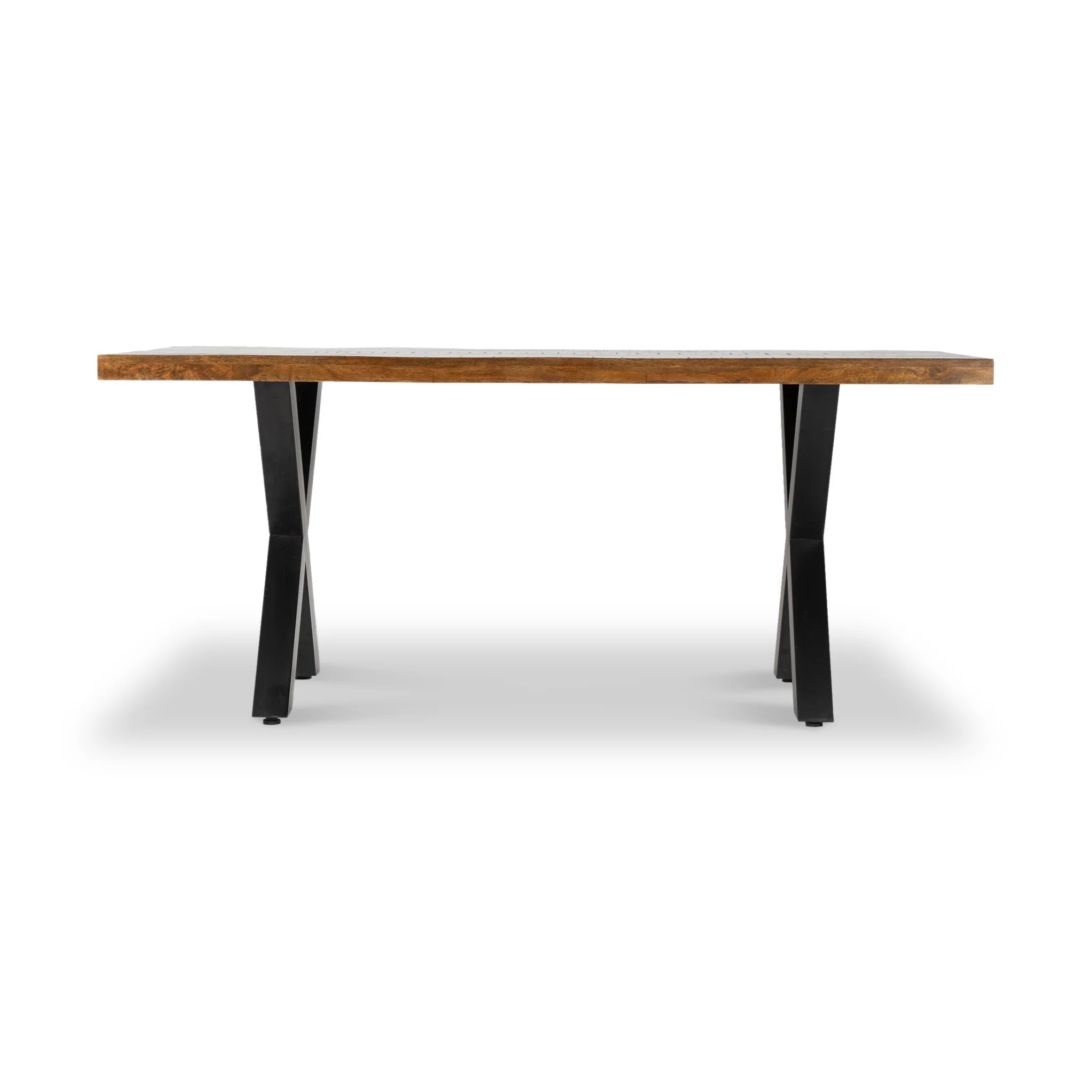 Benjin 220cm Mango Wood Dining Table - Image 6
