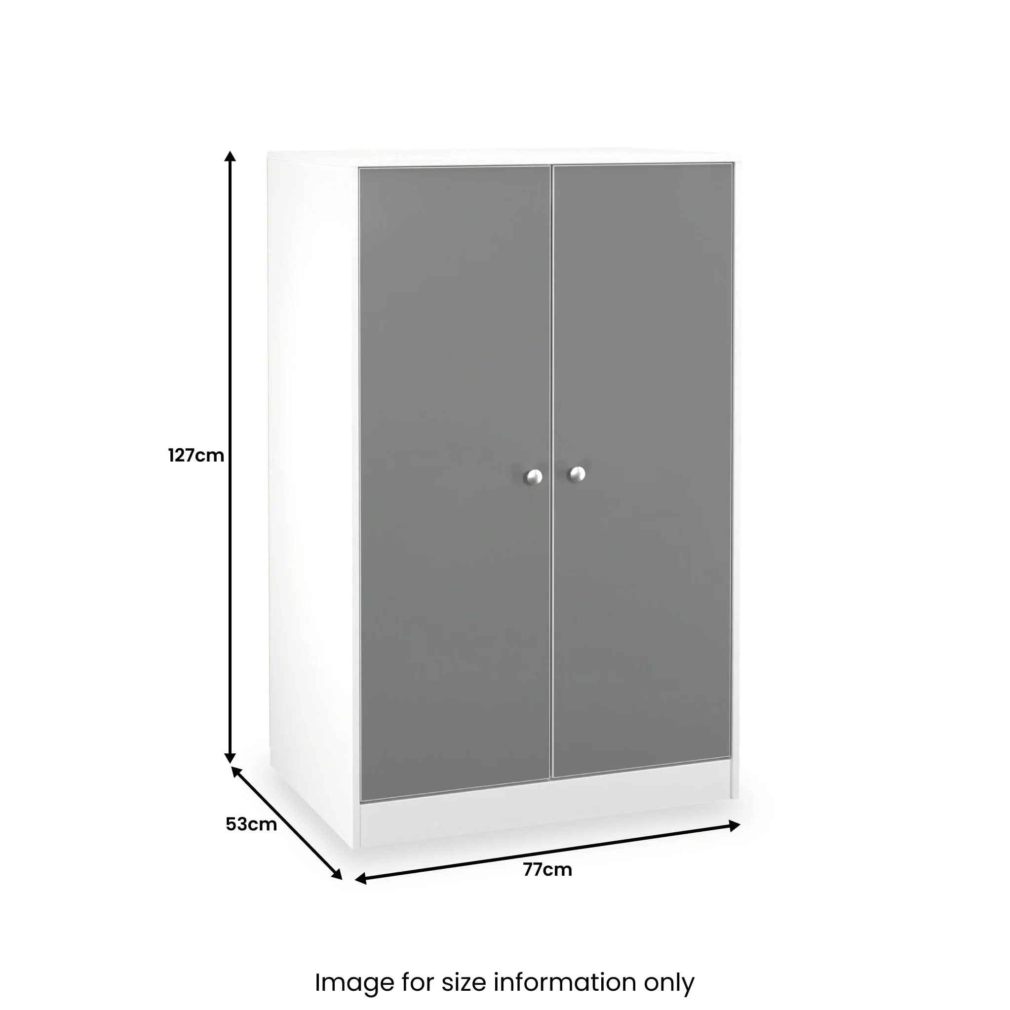 Bennet 2 Door Midi Wardrobe - Image 11