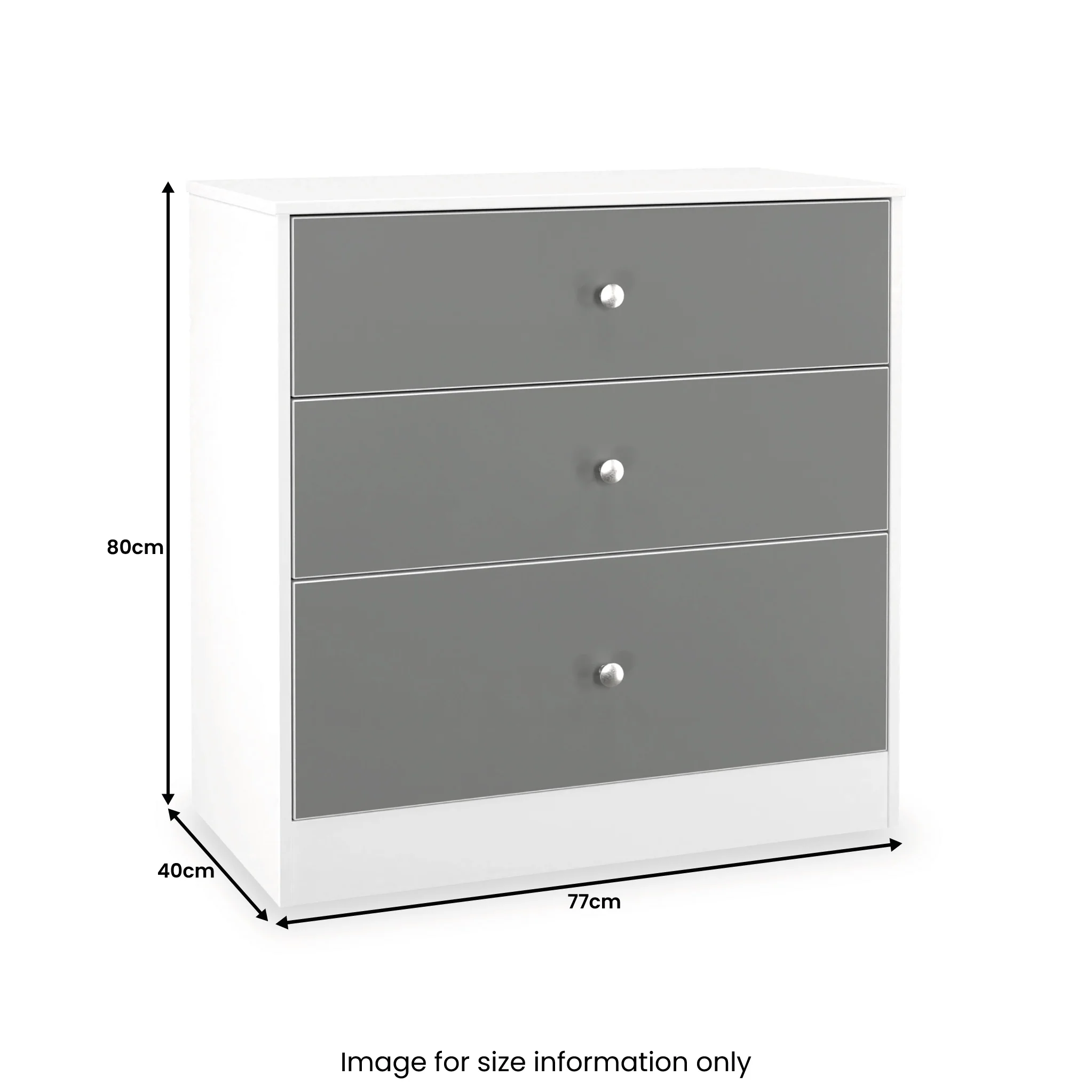 Bennet 3 Drawer Deep Chest - Image 10