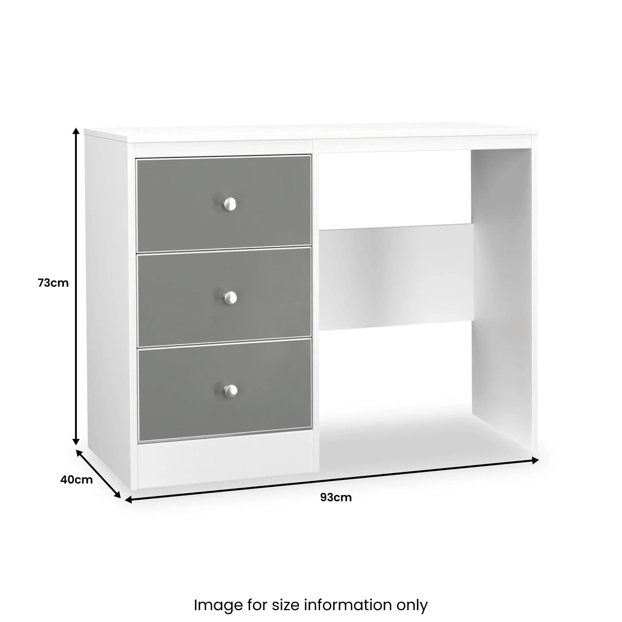 Bennet 3 Drawer Vanity Desk - Image 11