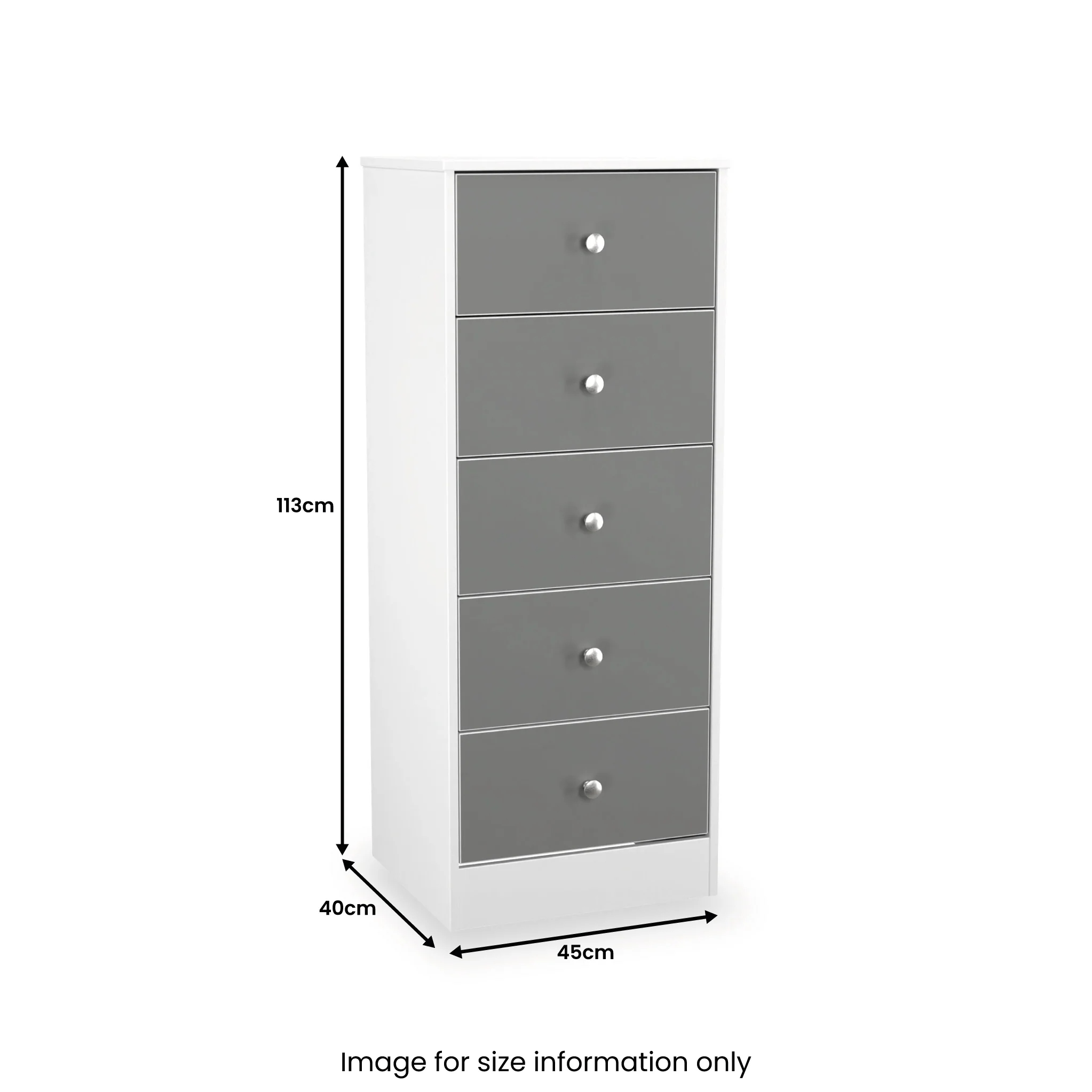 Bennet 5 Drawer Tallboy Chest - Image 9