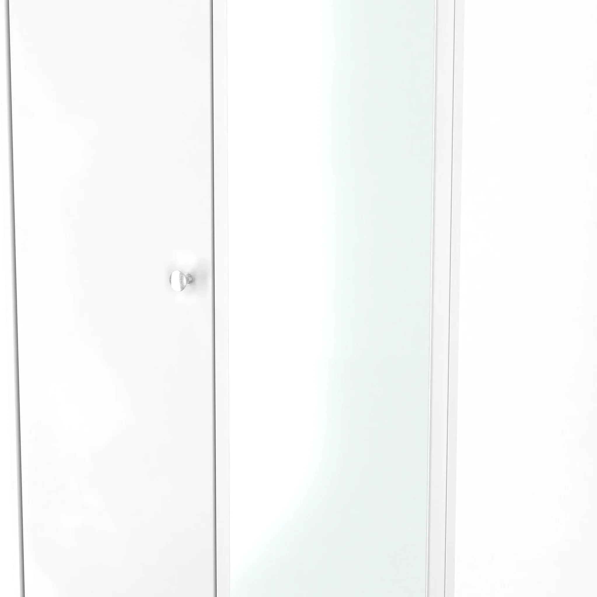 Bennet Tall 2 Drawer Mirrored Wardrobe - Image 10