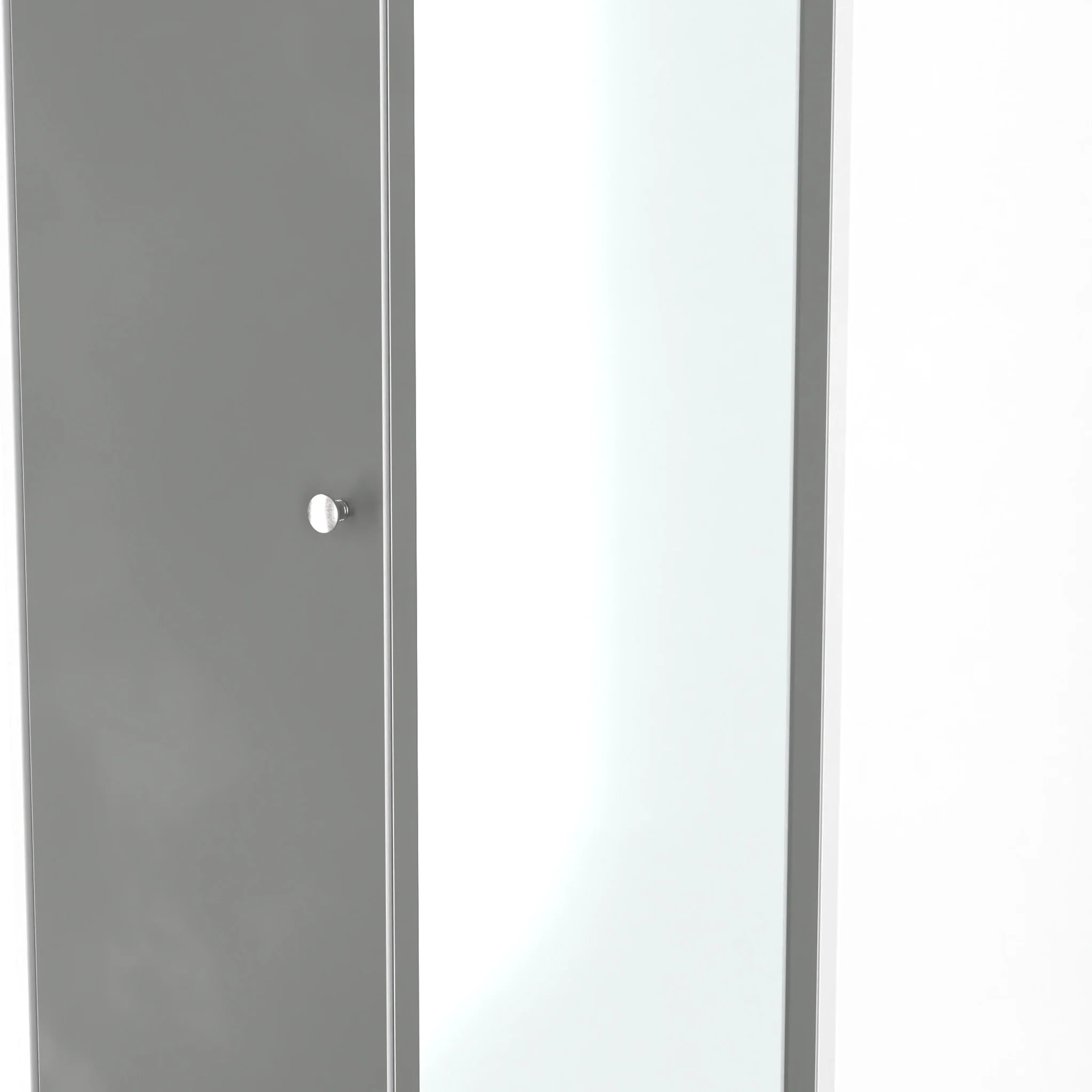 Bennet Tall 2 Drawer Mirrored Wardrobe - Image 5