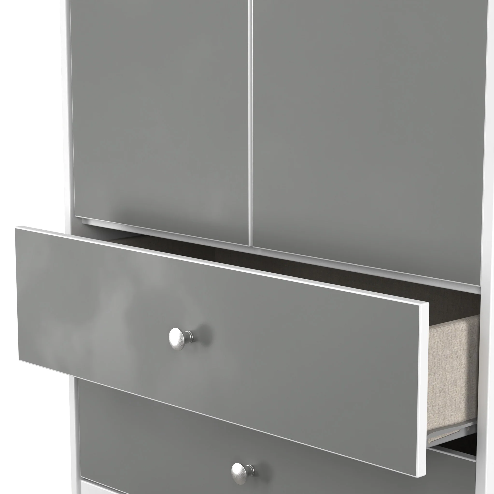 Bennet Tall 2 Drawer Wardrobe - Image 6