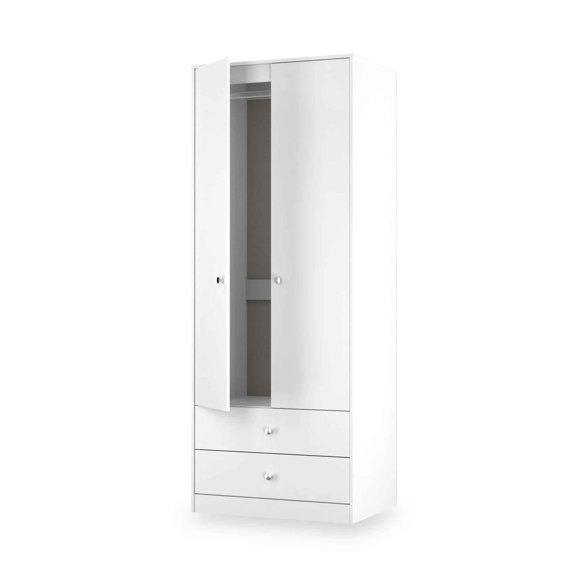 Bennet Tall 2 Drawer Wardrobe - Image 9