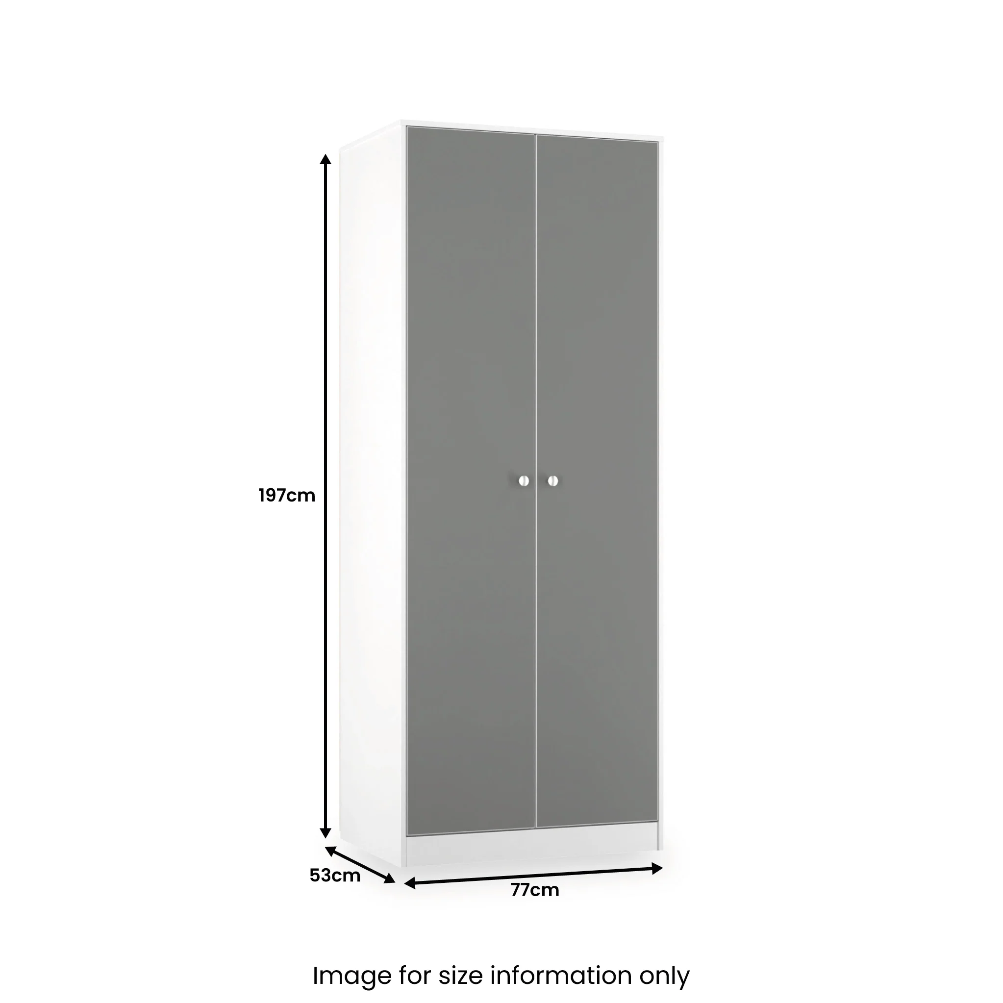 Bennet Tall Double Wardrobe - Image 10