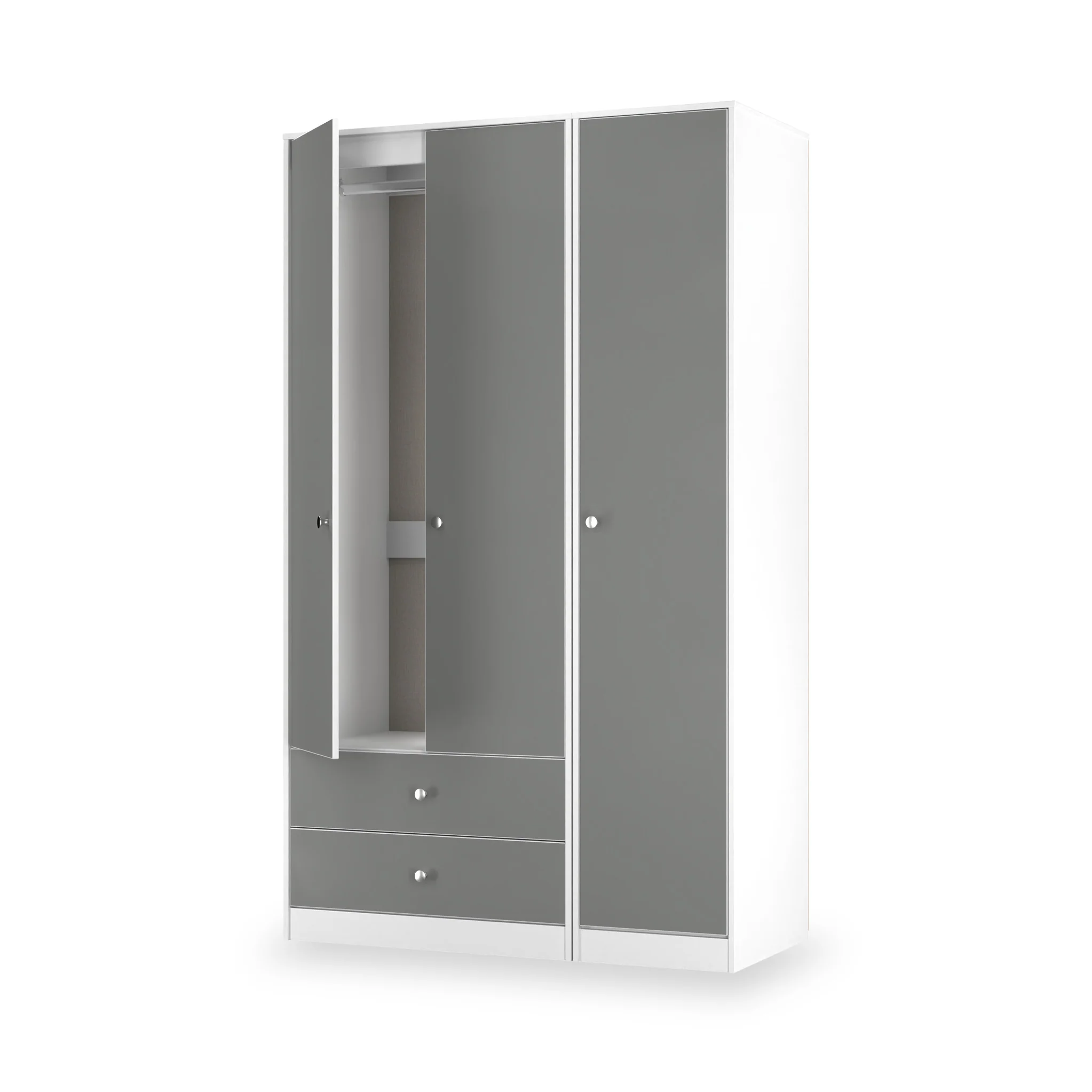 Bennet Tall Triple 2 Drawer Wardrobe - Image 4