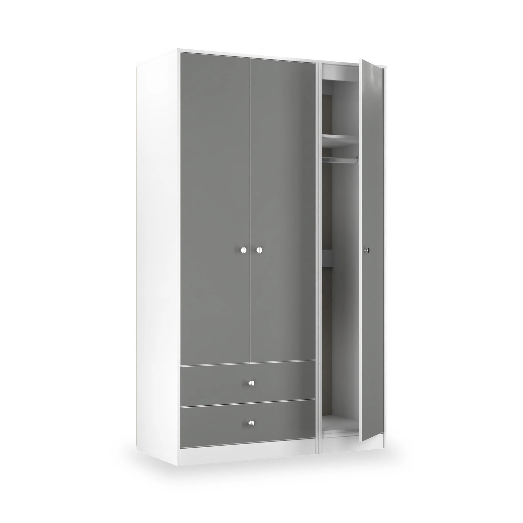 Bennet Tall Triple 2 Drawer Wardrobe - Image 5