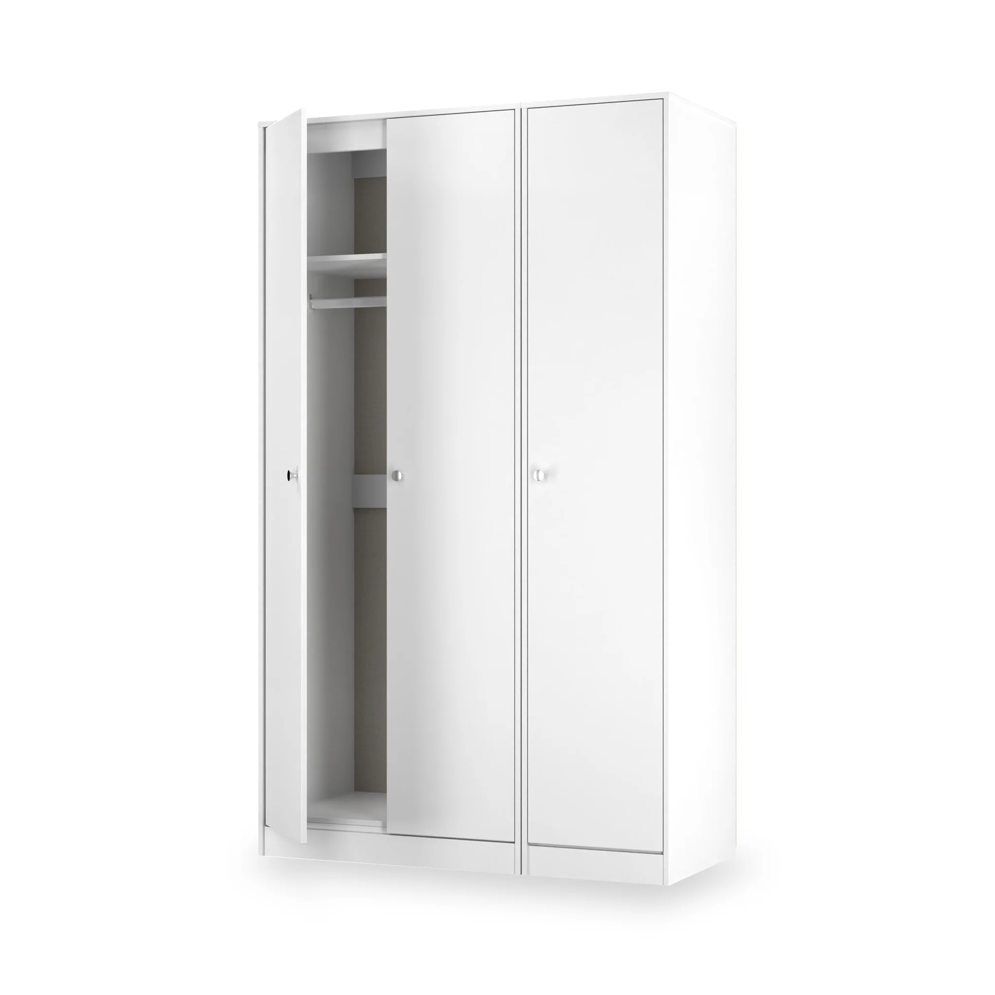 Bennet Tall Triple Plain Wardrobe - Image 8