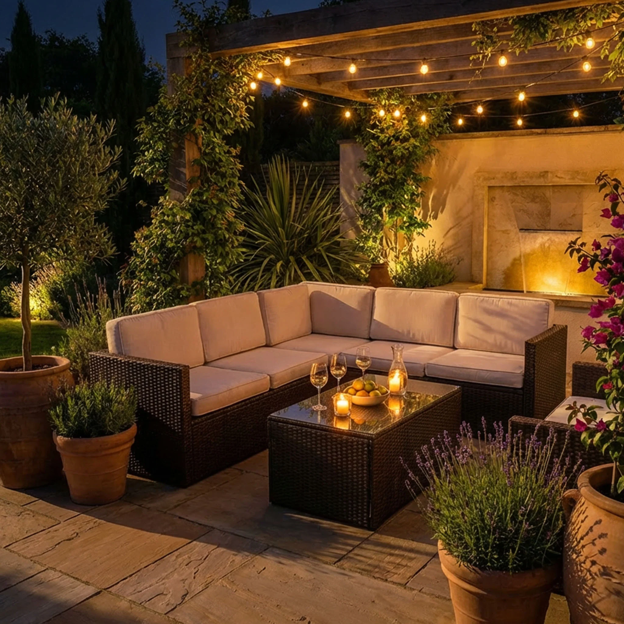 Berlin Rattan Corner Lounge Set - Image 2