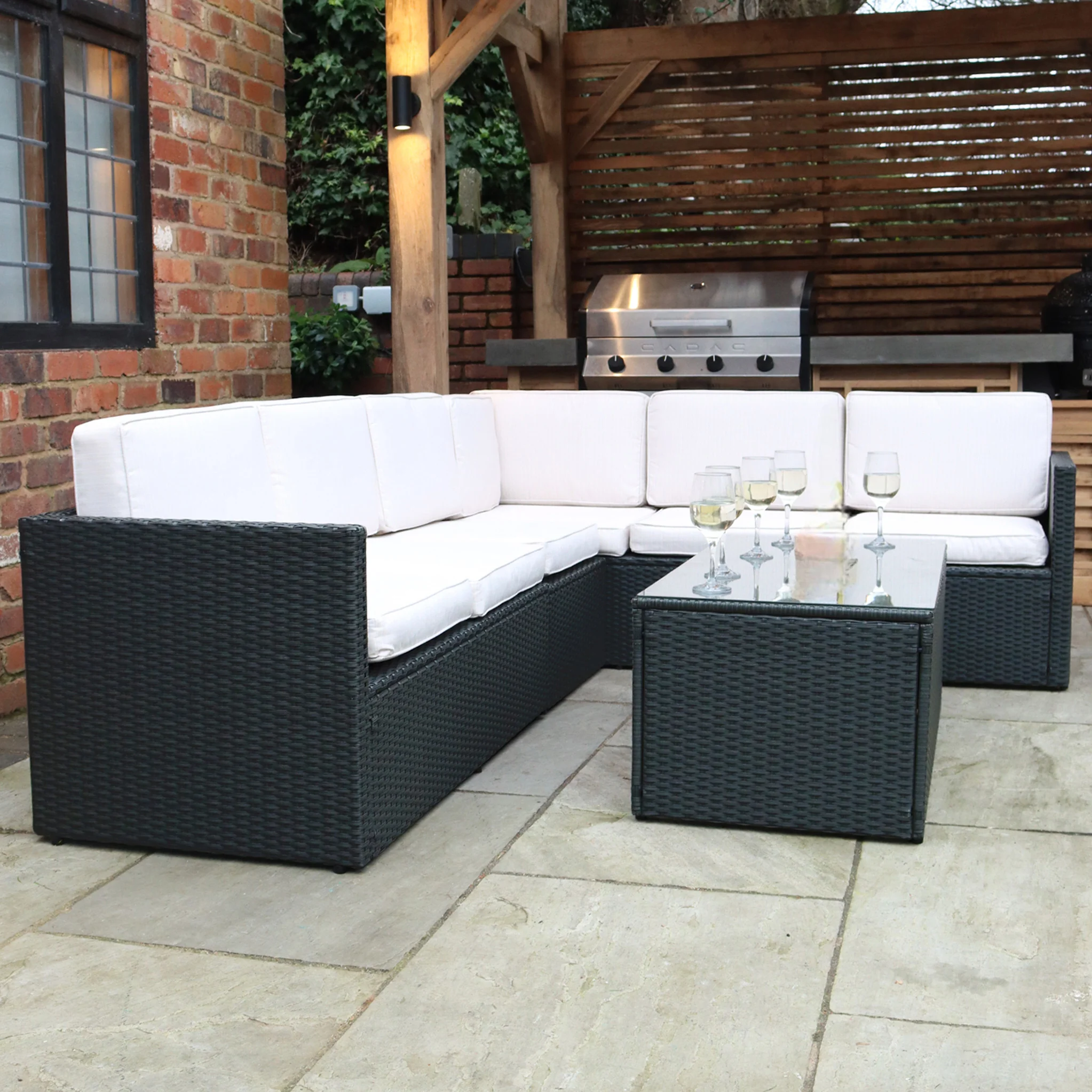 Berlin Rattan Corner Lounge Set - Image 7