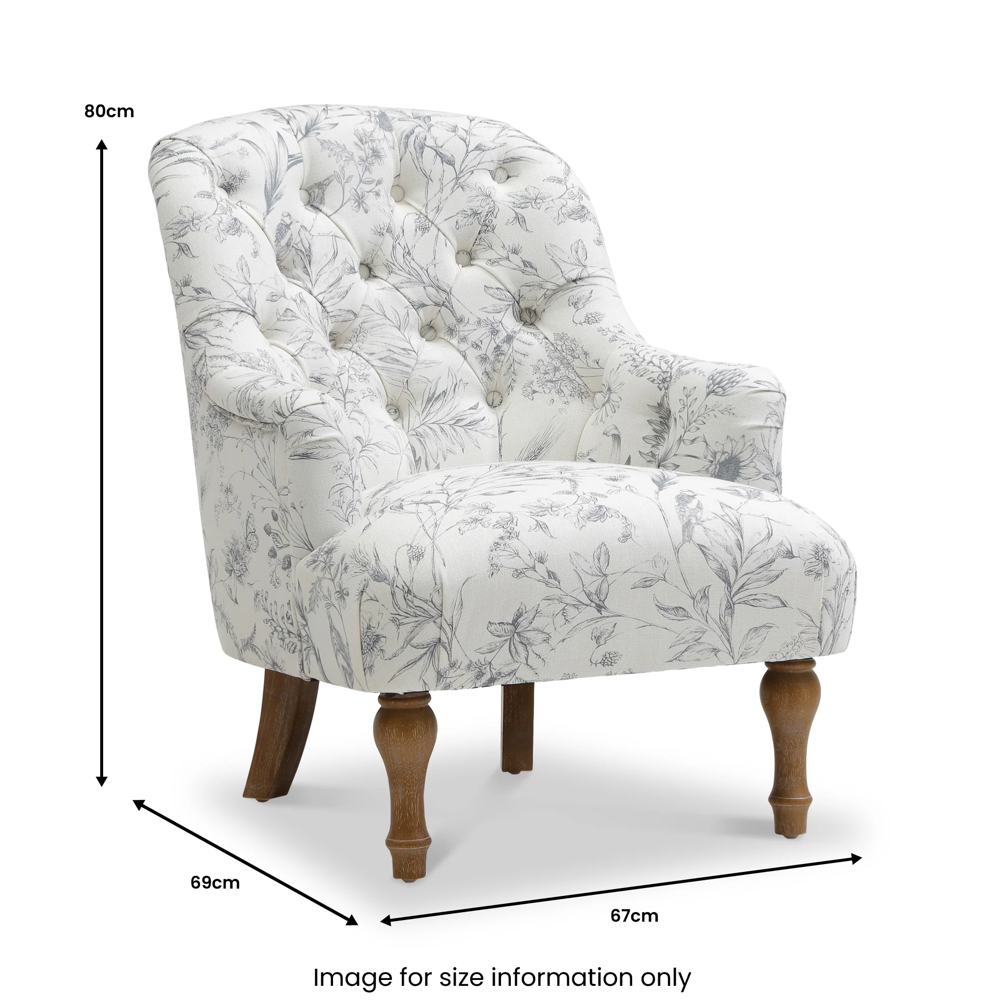 Bianca Floral Meadow Armchair - Image 10