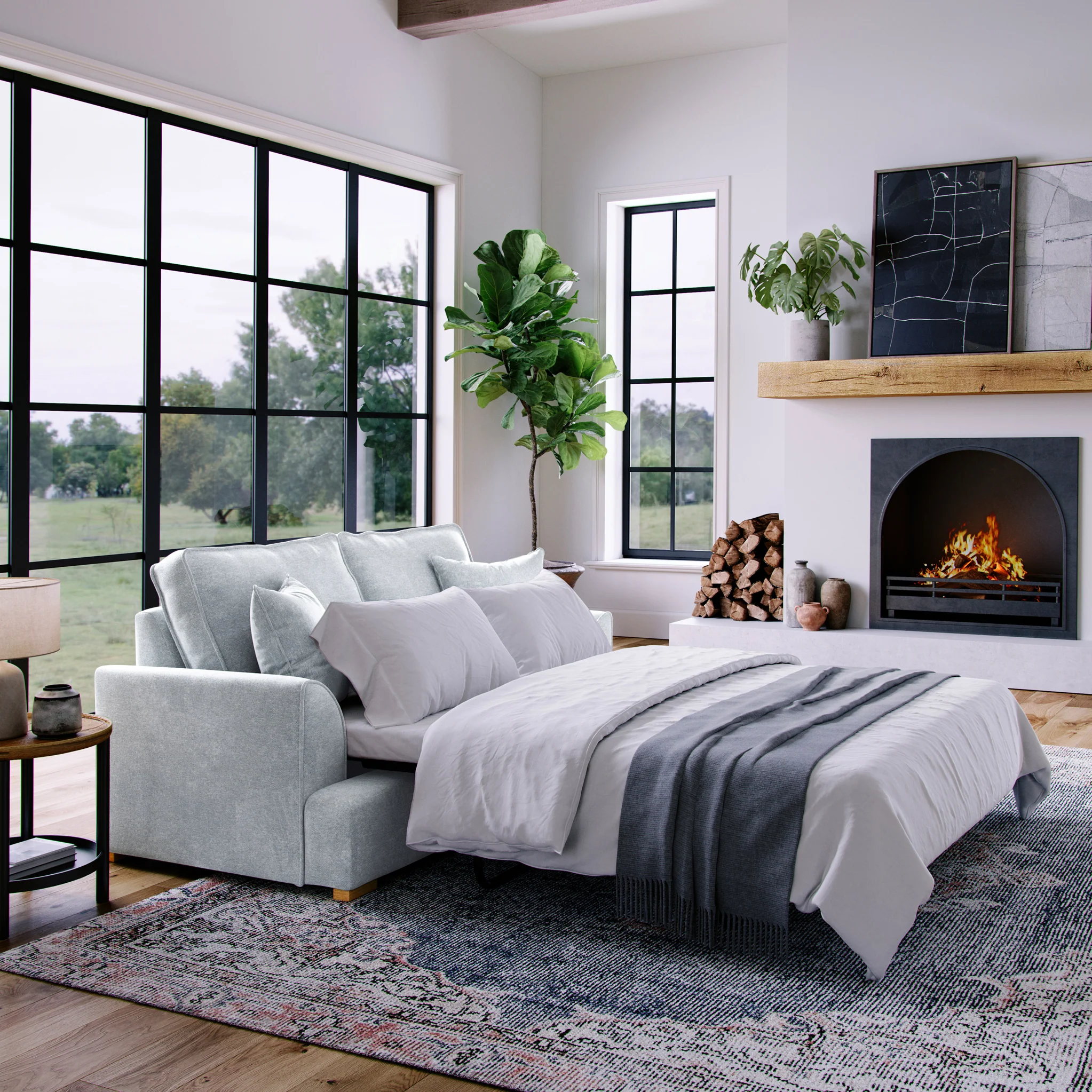 Birchley 2 Seater Sofa Bed - Image 2