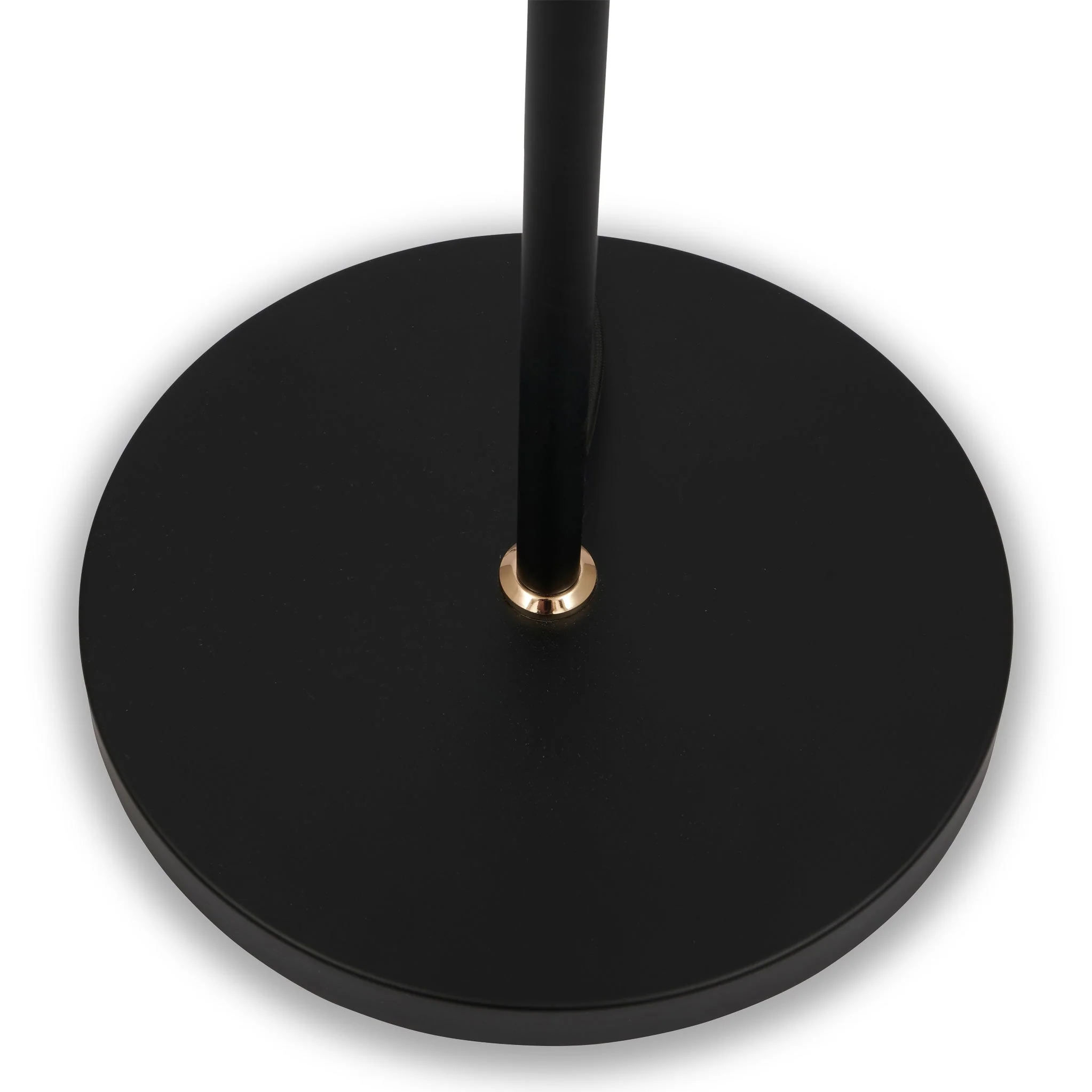 Blair Smoked Glass Ball and Black Metal Floor Lamp - Image 6