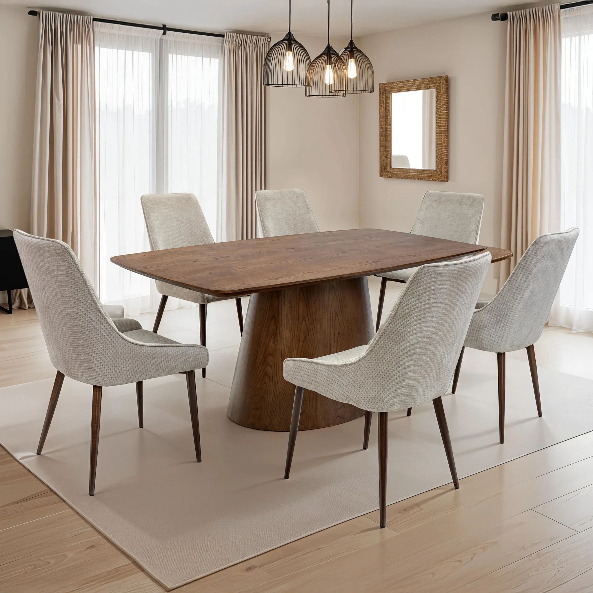 Blaise Curved Back Dining Chair - Image 2