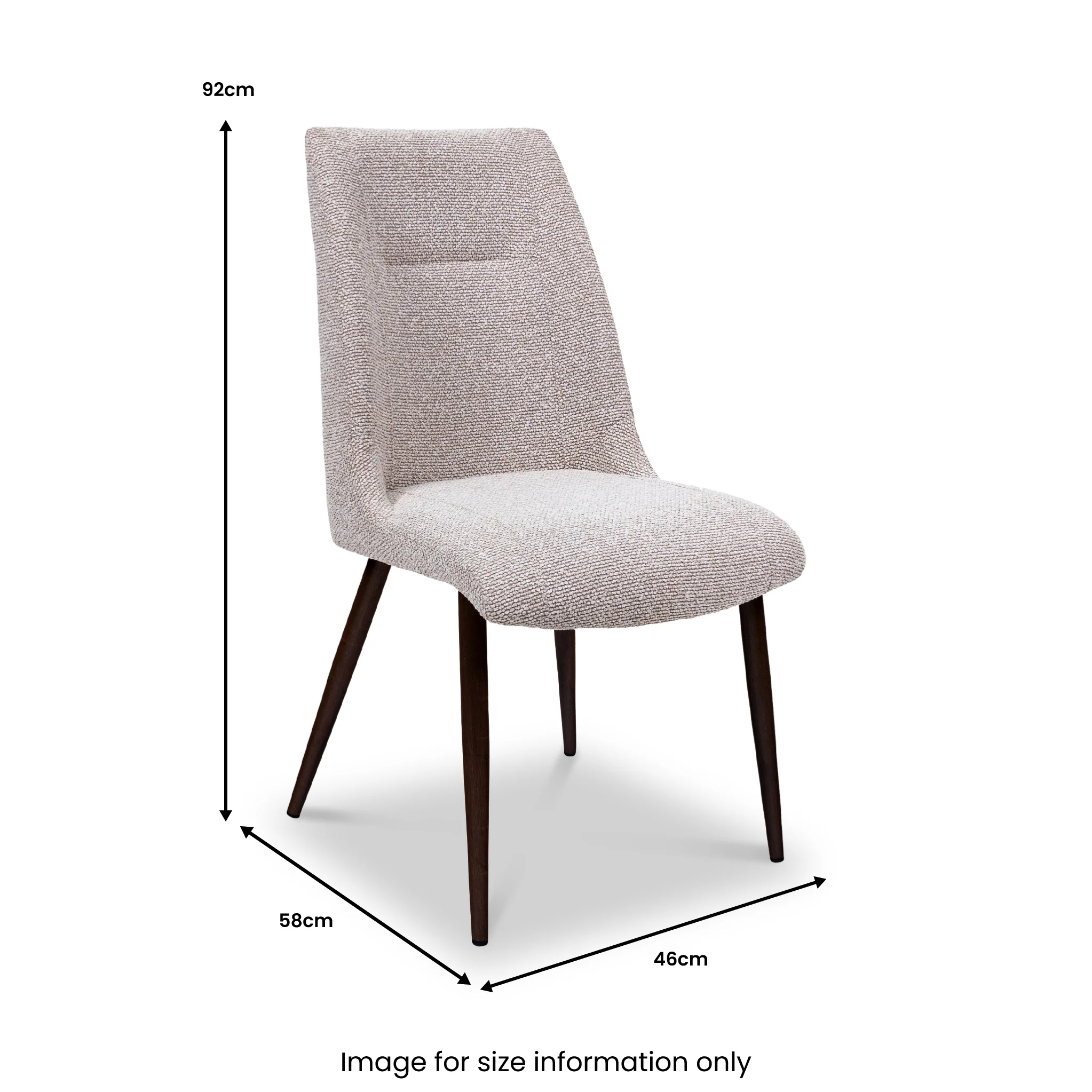 Blaise Curved Back Dining Chair - Image 5