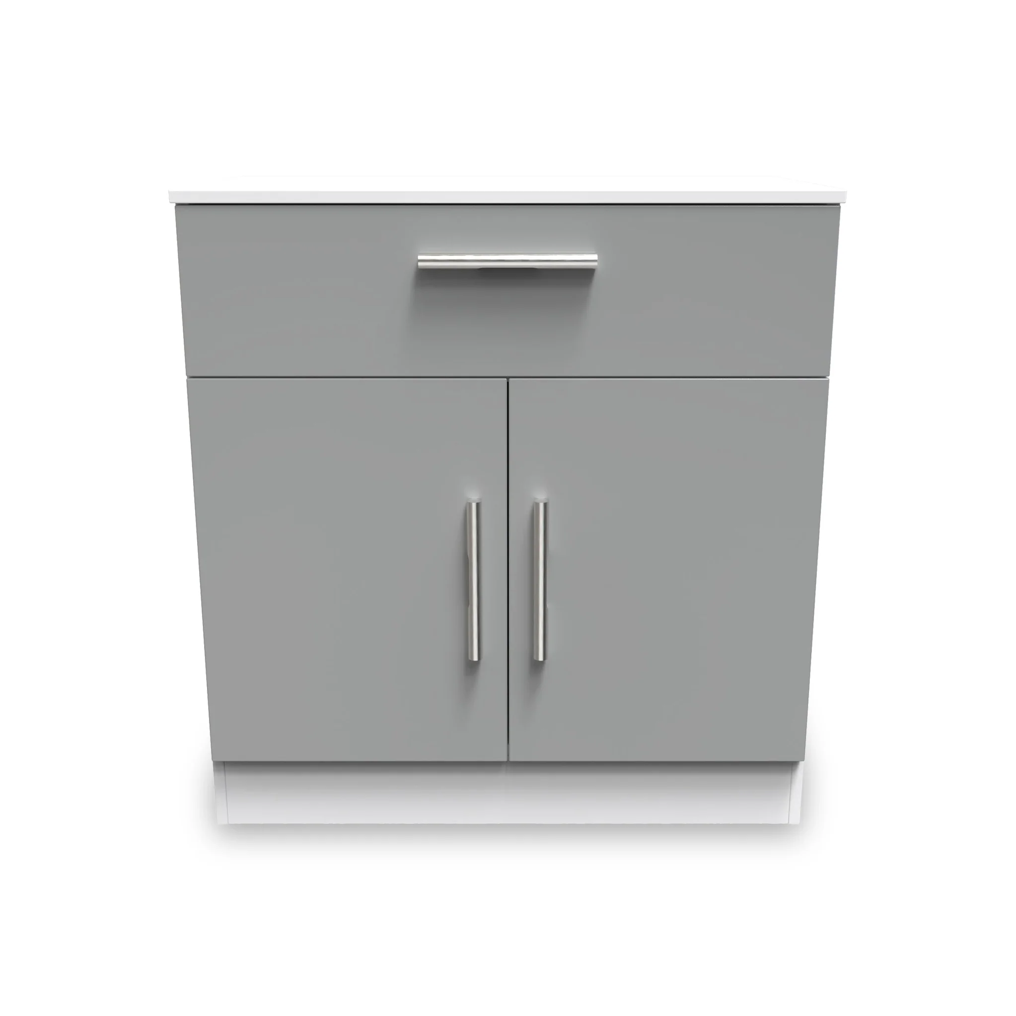 Blakely Grey and White 1 Drawer 2 Door Sideboard - Image 3