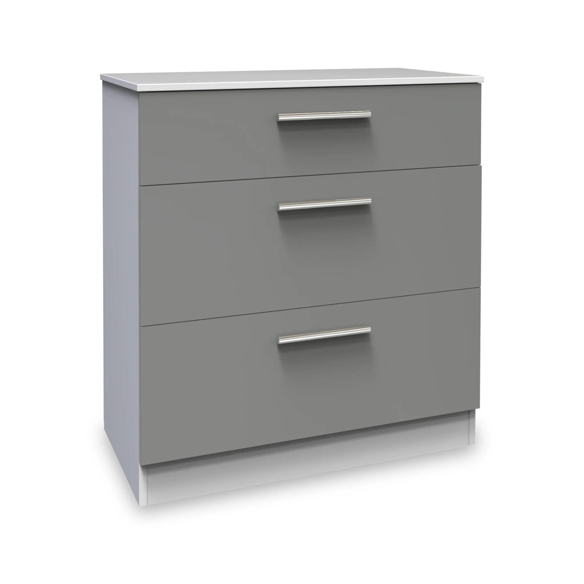 Blakely Grey and White 3 Piece Bedroom Set - Image 6