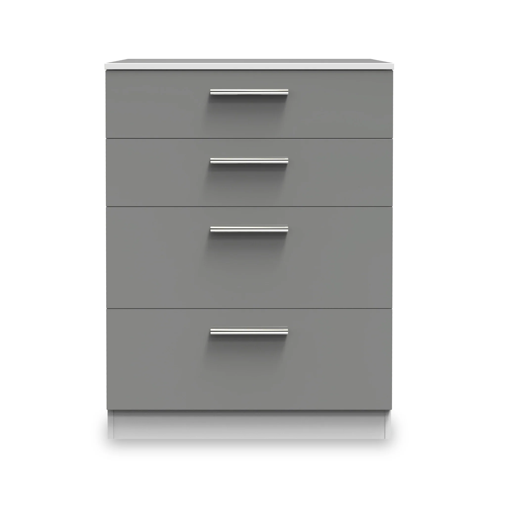 Blakely Grey and White 4 Drawer Deep Chest - Image 2