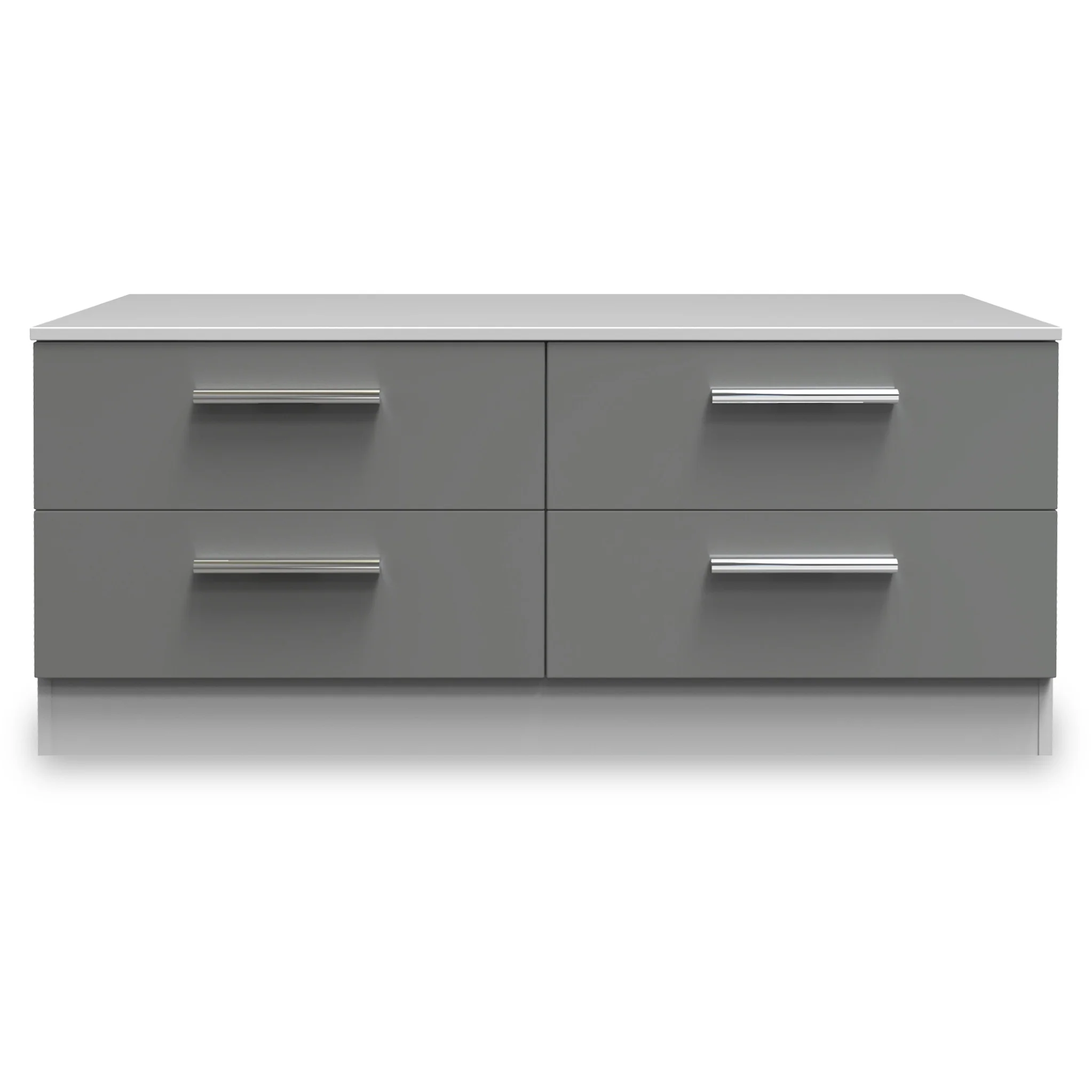 Blakely Grey and White 4 Drawer Storage Unit - Image 2