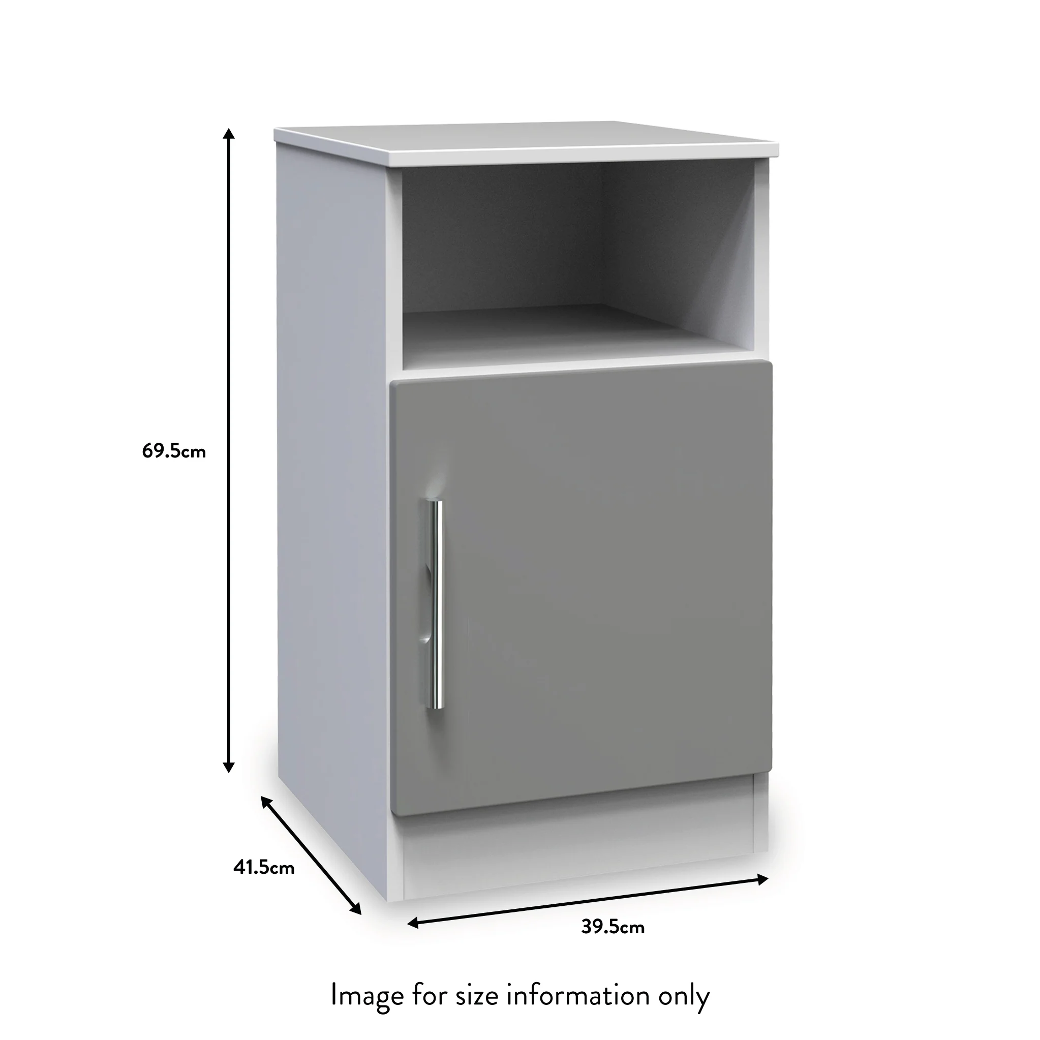 Blakely Grey and White 4 Piece Bedroom Set - Image 19