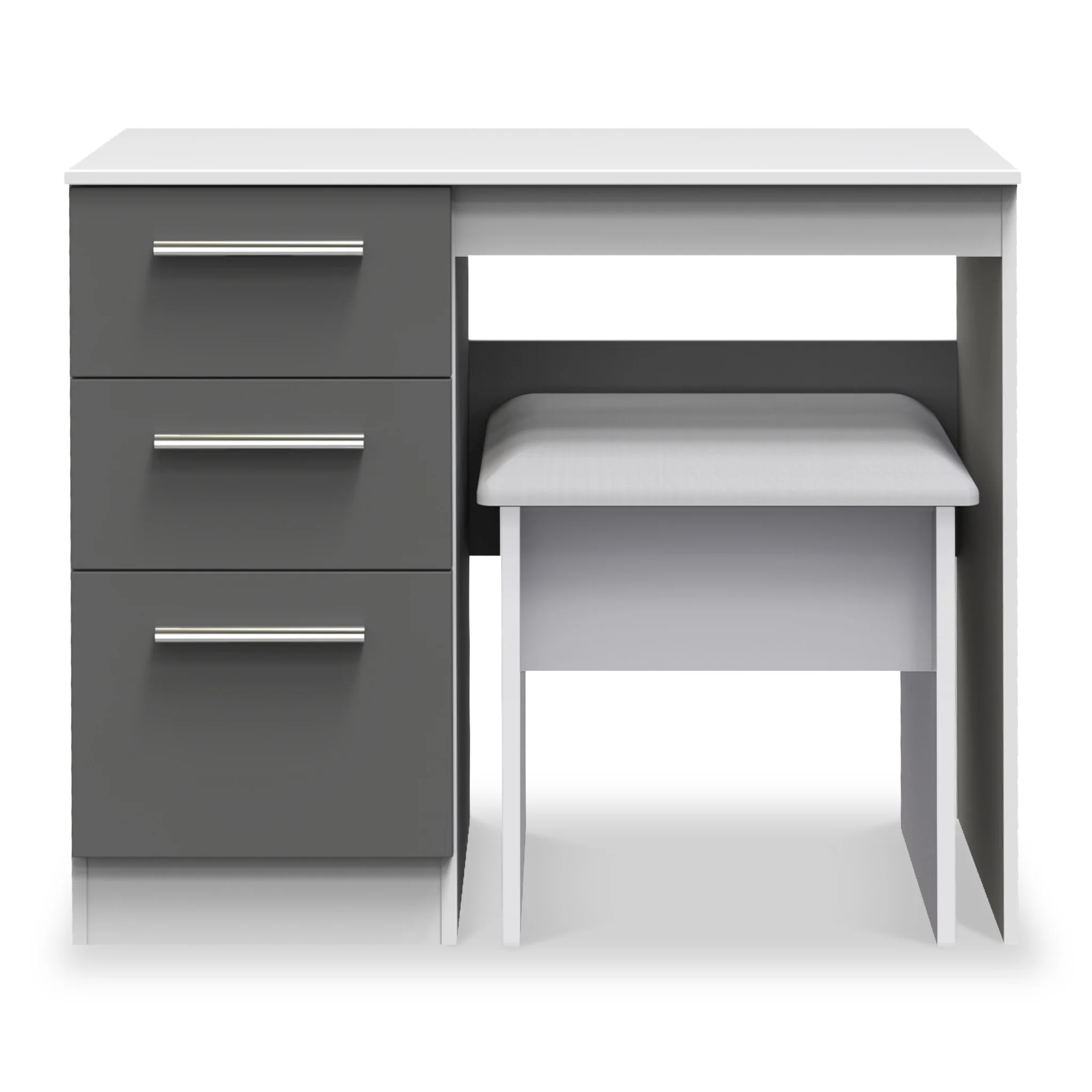 Blakely Grey and White Dressing Table Set - Image 3