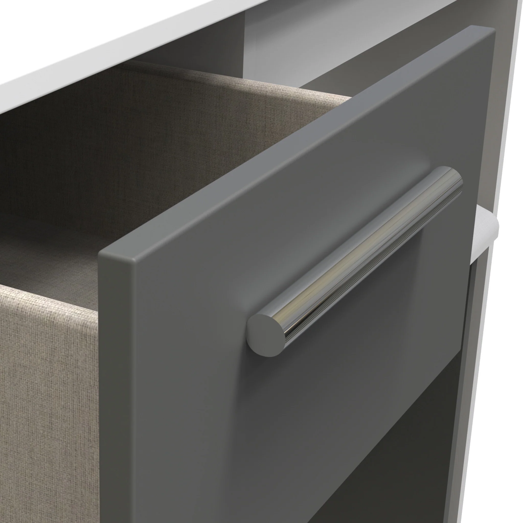 Blakely Grey and White Dressing Table Set - Image 4