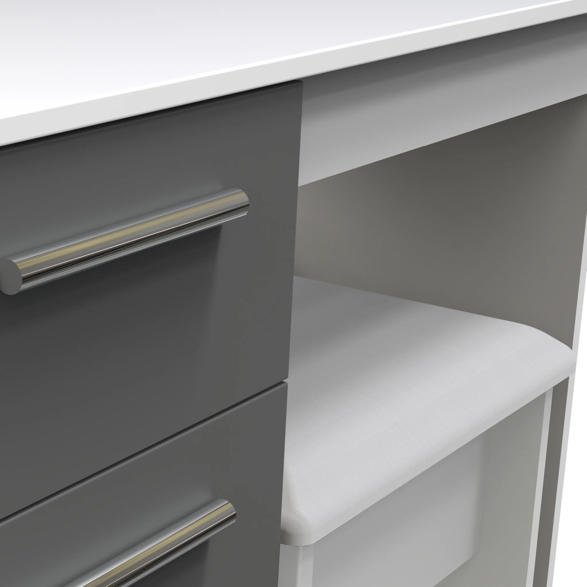 Blakely Grey and White Dressing Table Set - Image 6
