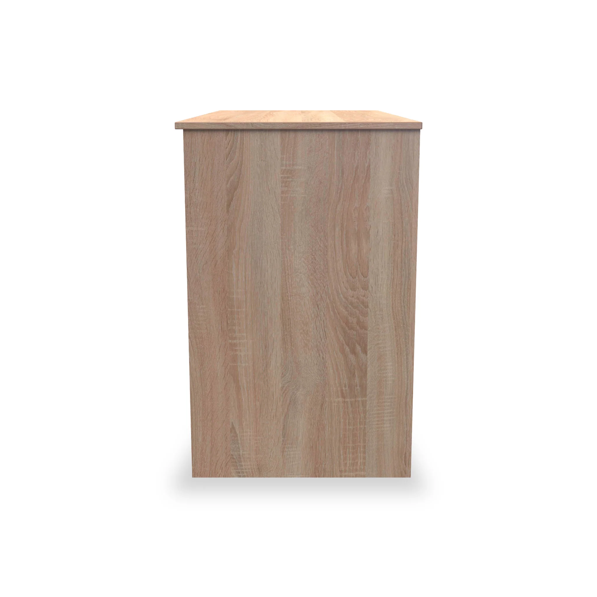 Blakely White & Light Oak 3 Drawer Storage Desk - Image 5