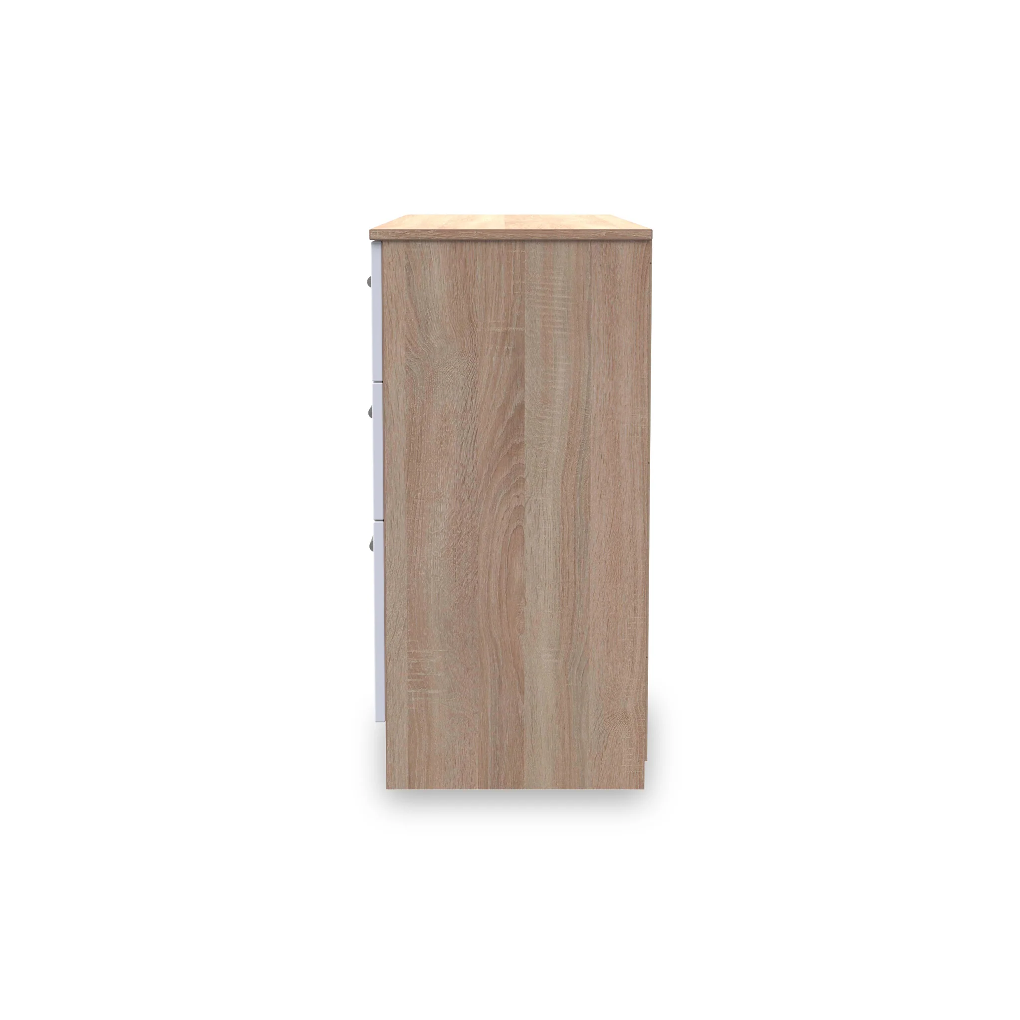 Blakely White & Light Oak 6 Drawer Wide Chest - Image 5
