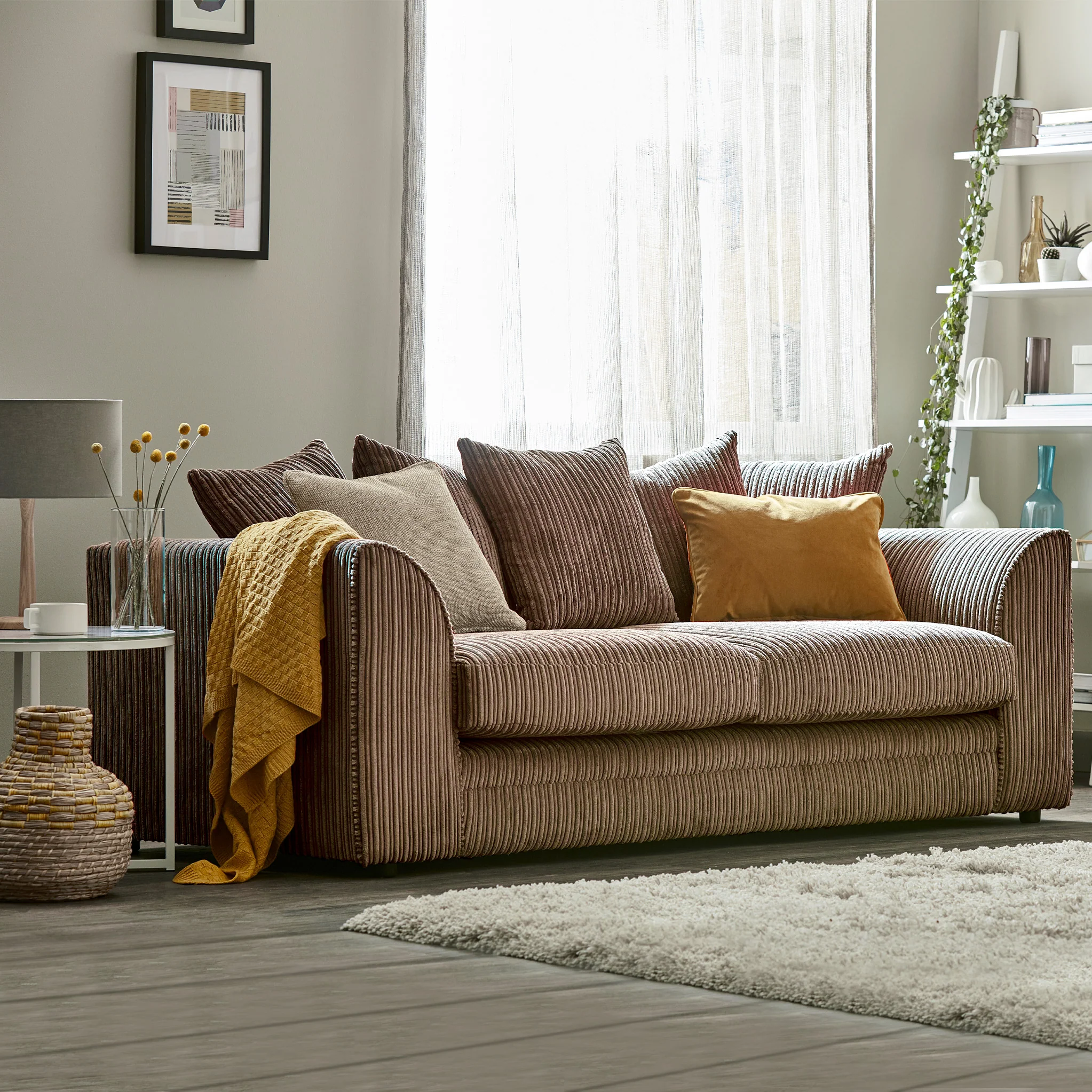 Bletchley Jumbo Cord 3 Seater Sofa - Image 14