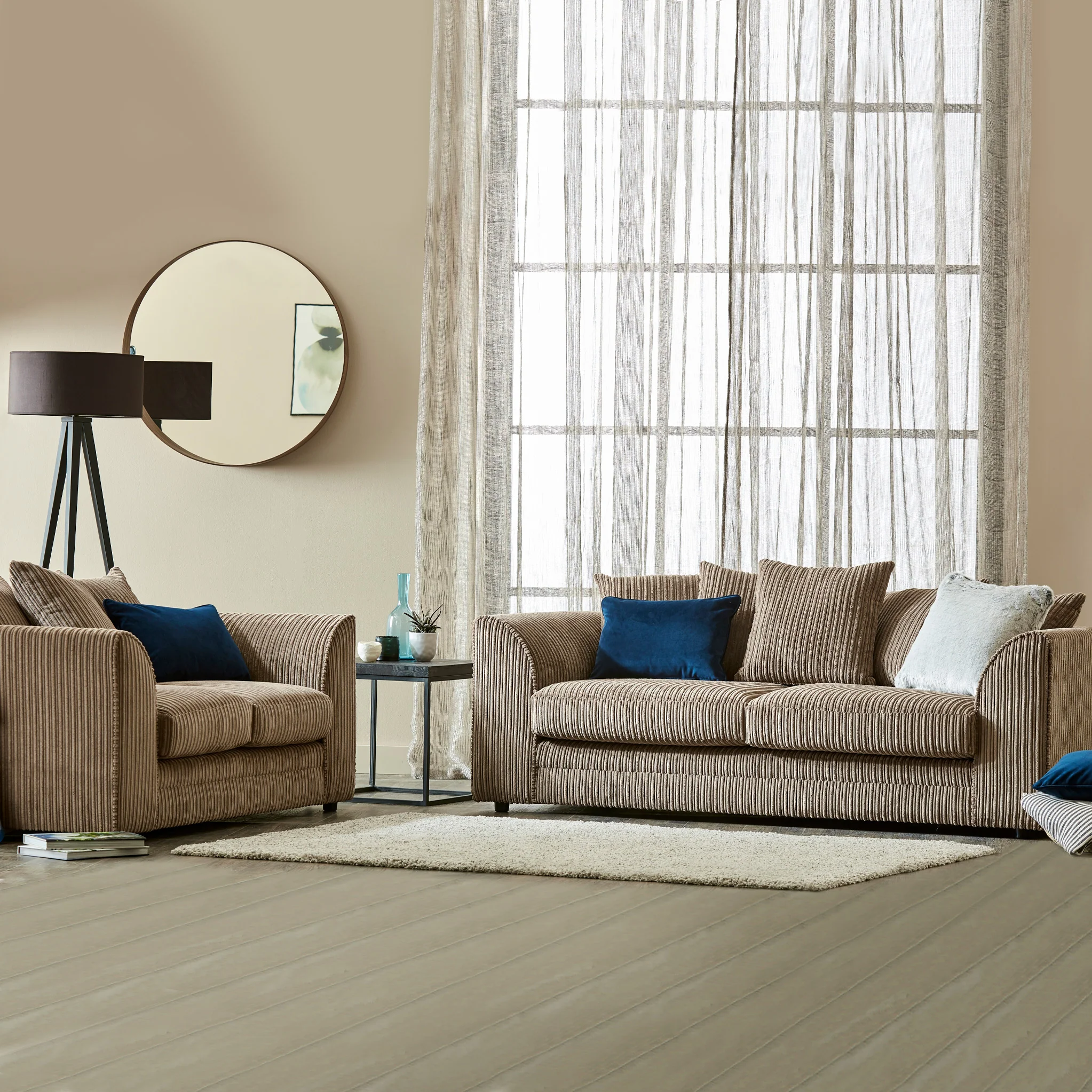 Bletchley Jumbo Cord 3 Seater Sofa - Image 17
