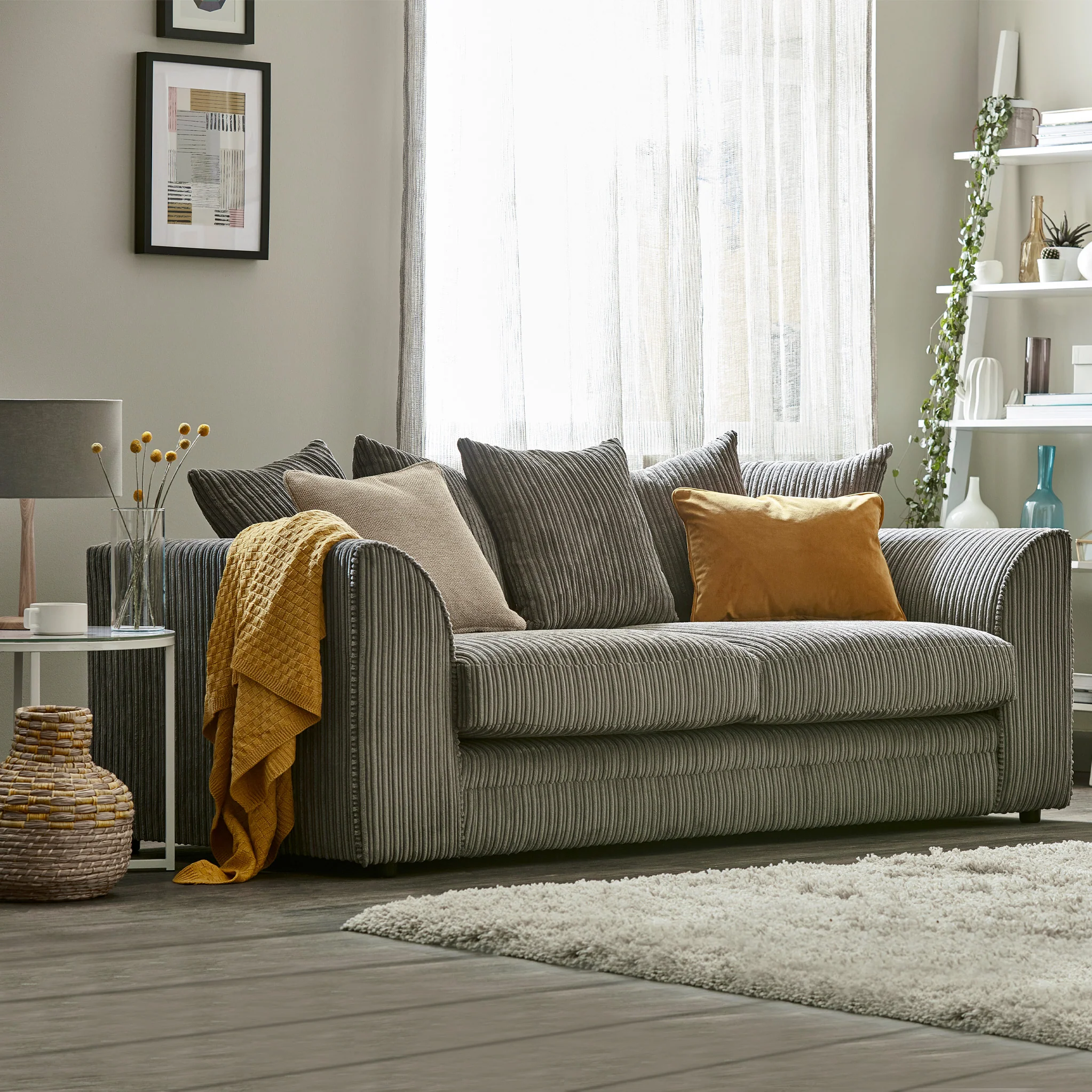 Bletchley Jumbo Cord 3 Seater Sofa - Image 25
