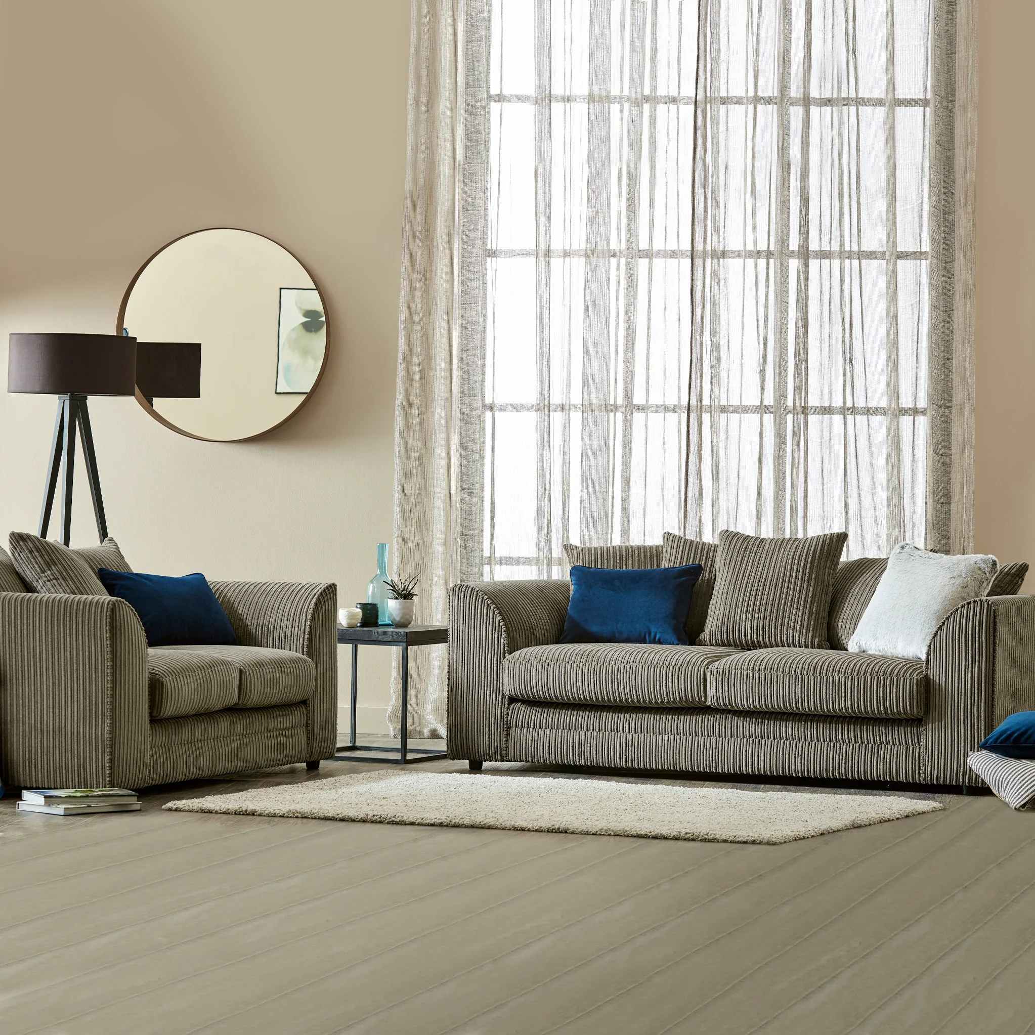 Bletchley Jumbo Cord 3 Seater Sofa - Image 27
