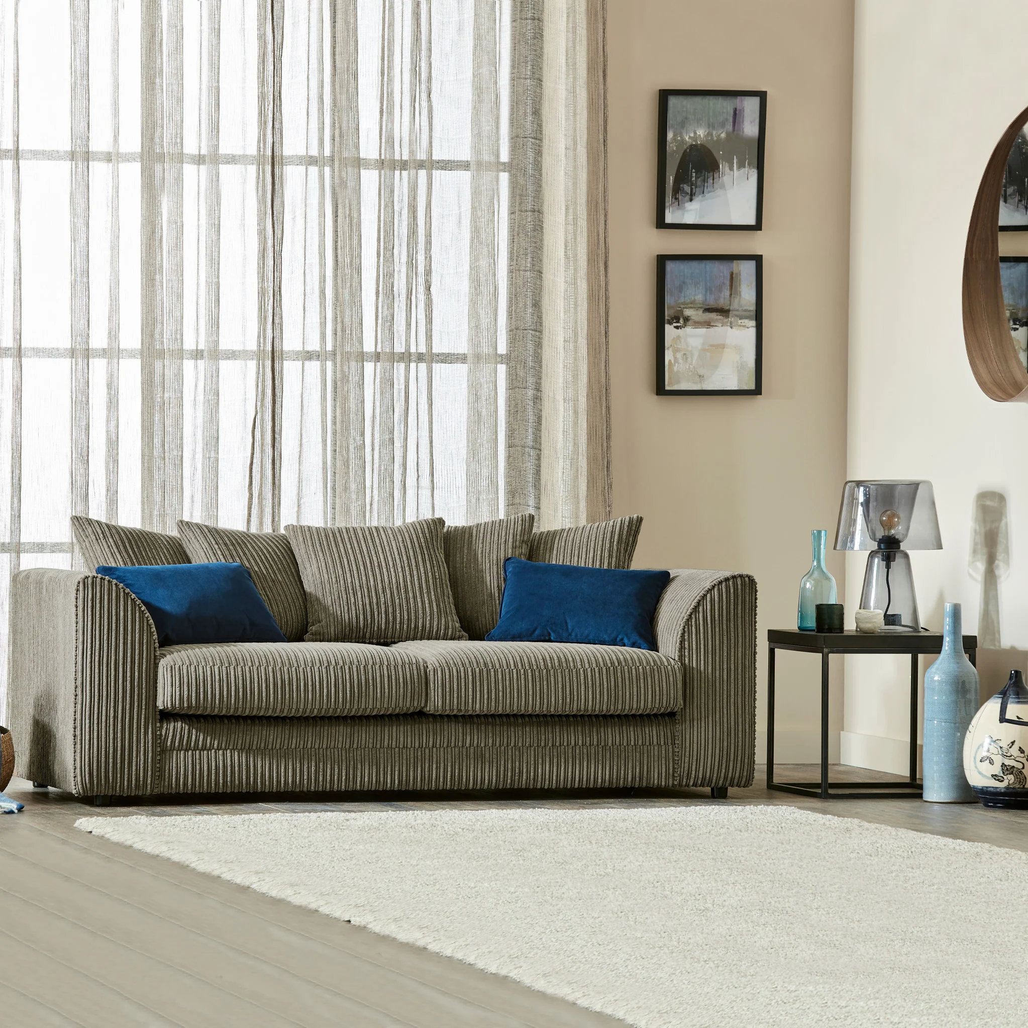 Bletchley Jumbo Cord 3 Seater Sofa - Image 28