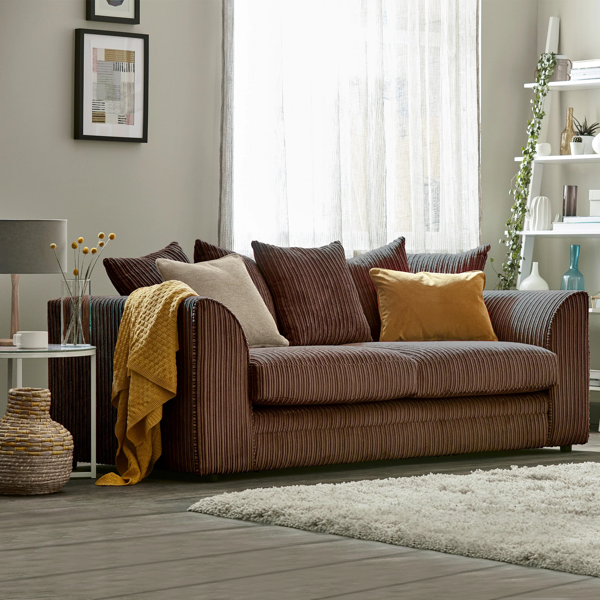 Bletchley Jumbo Cord 3 Seater Sofa - Image 40