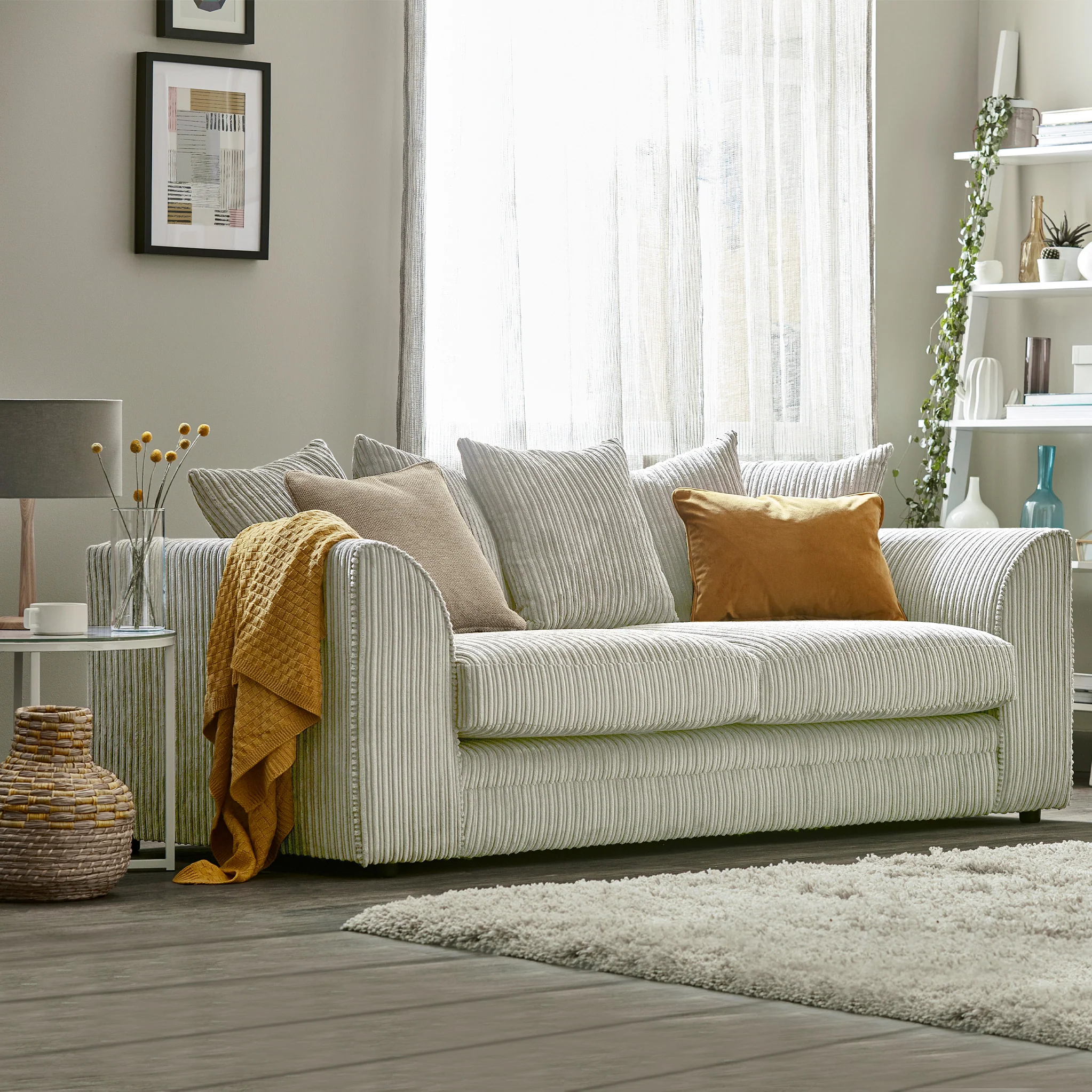 Bletchley Jumbo Cord 3 Seater Sofa - Image 49