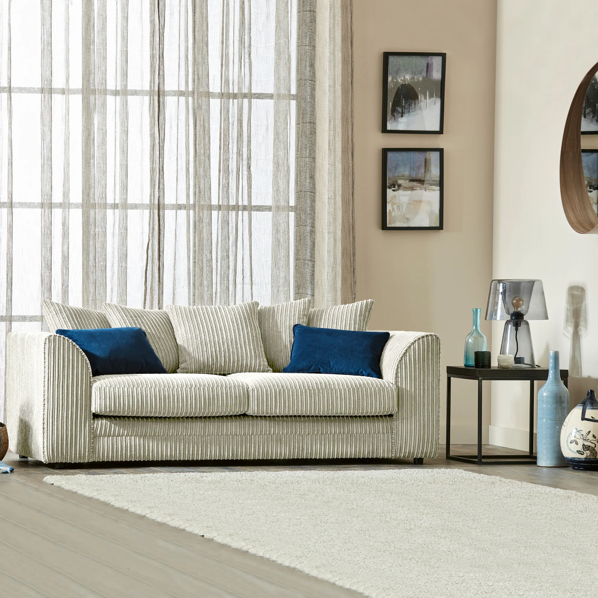 Bletchley Jumbo Cord 3 Seater Sofa - Image 51